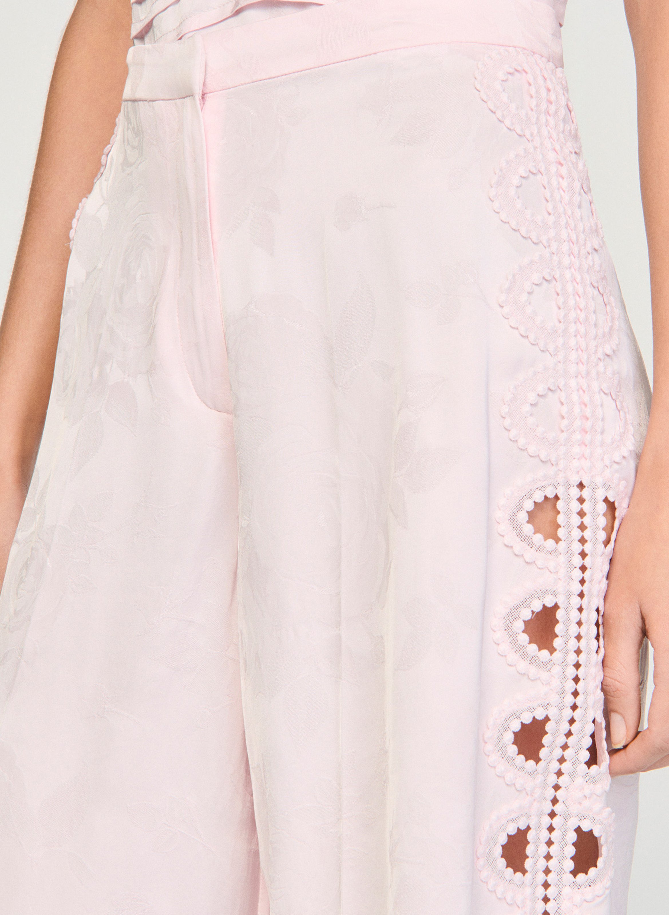 Bermuda en jacquard fleurs SANDRO Rose