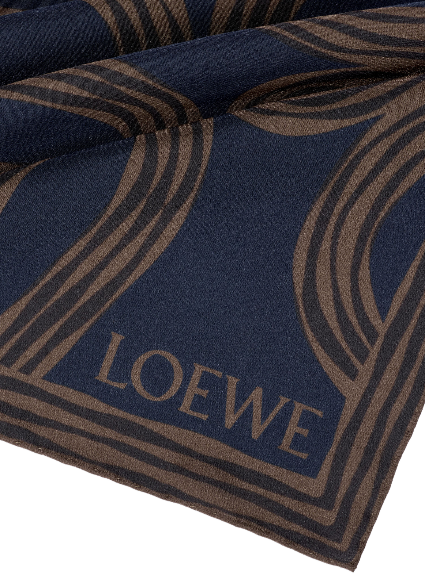 Printed silk scarf  LOEWE Multicolour