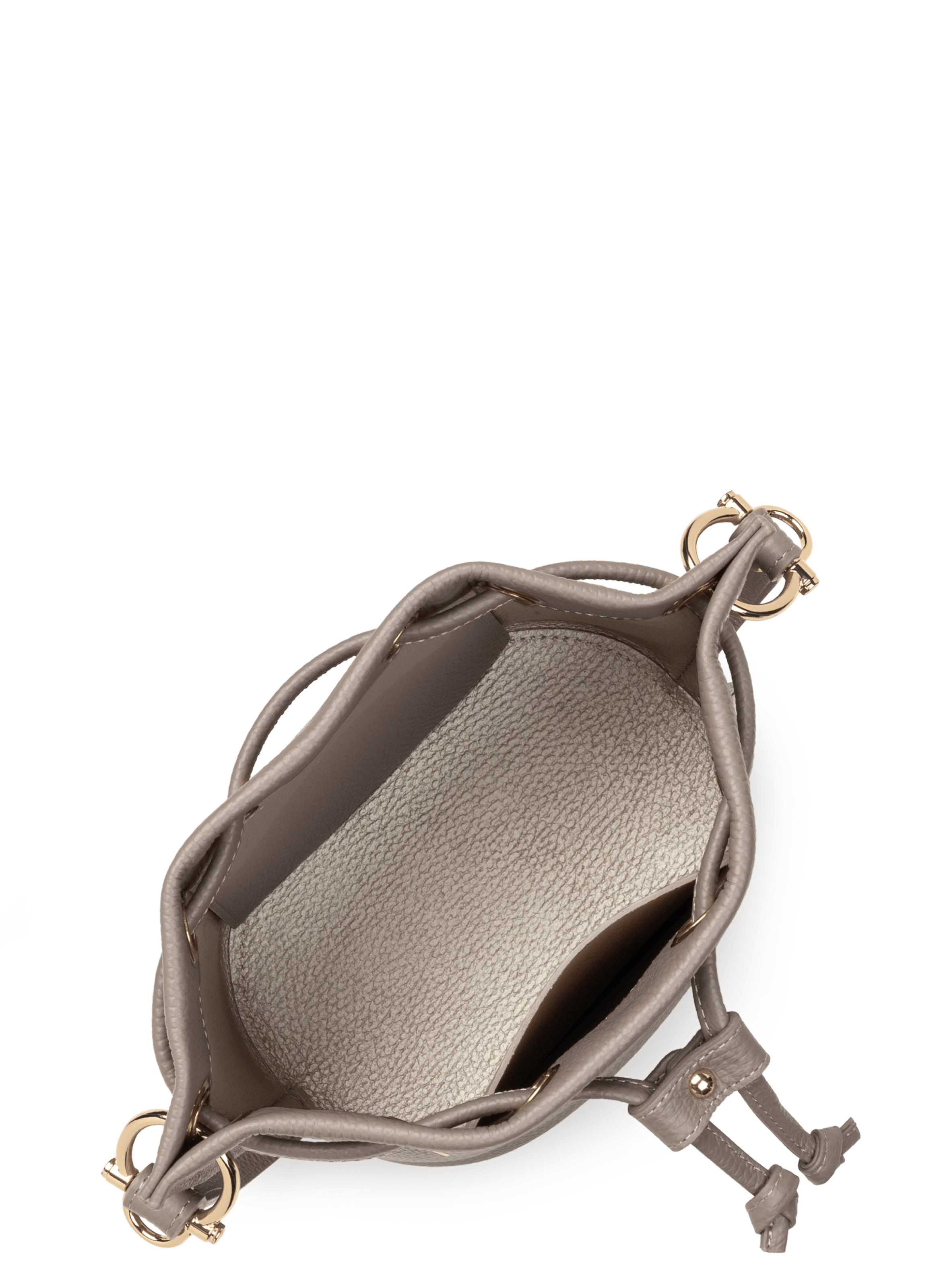 Petit sac bourse - alba double LANCASTER Gris
