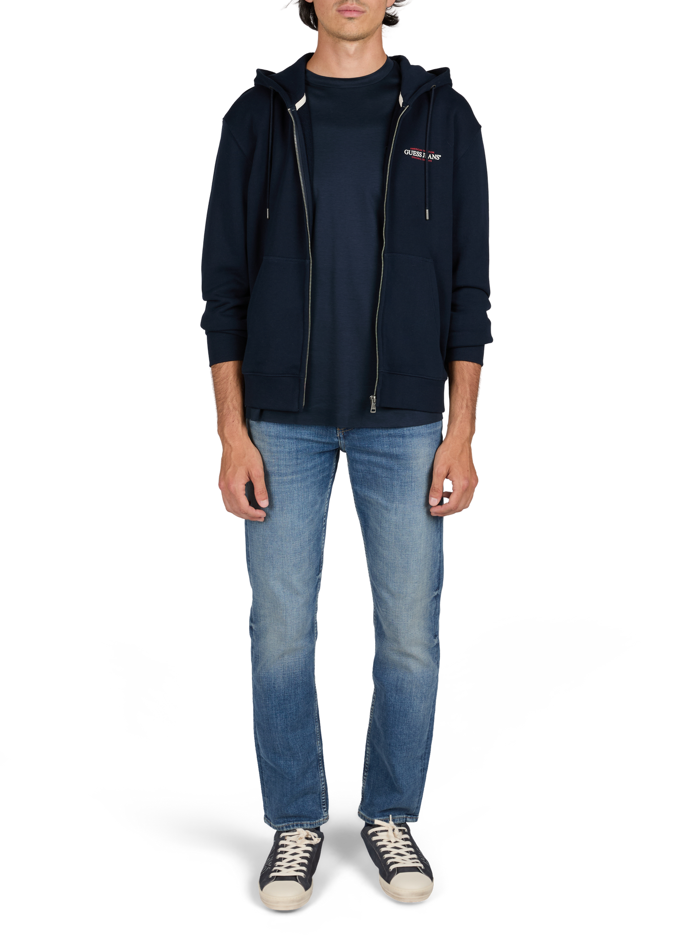 Gerader Hoodie GUESS Blau