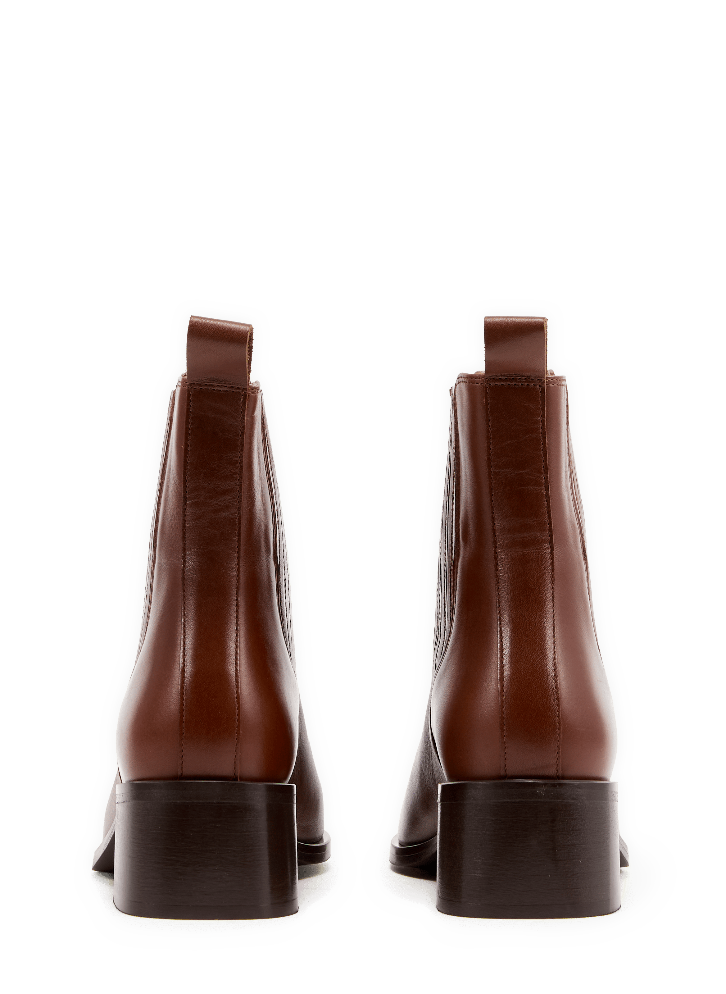 Bottines Beyon à talons en cuir de vachette SAISON 1865 Marron