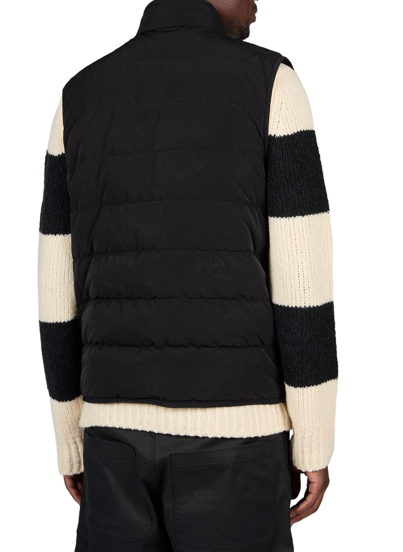 Sleeveless two-tone jacket Lenevra MONCLER Black