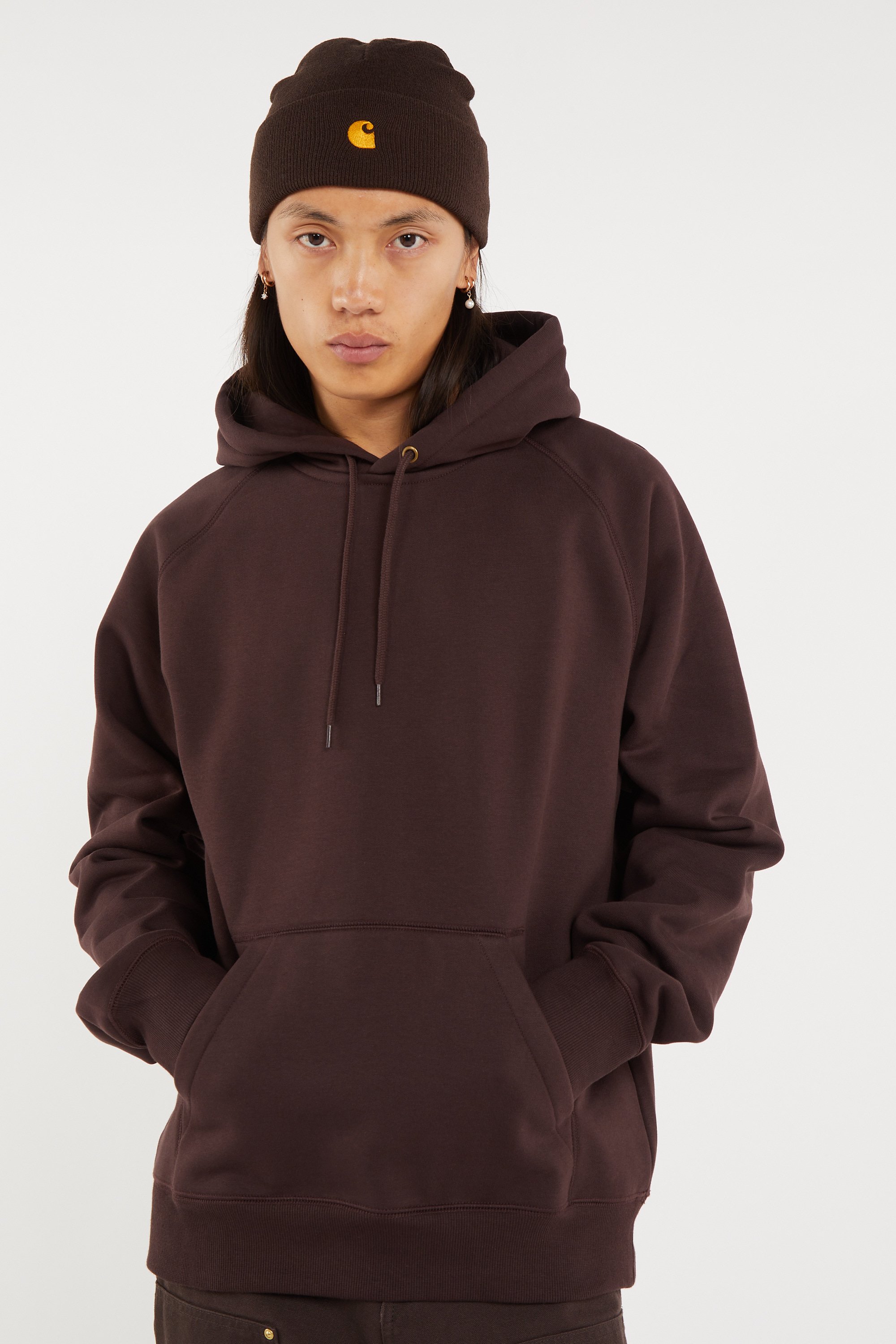 Hoodie hooded chase CARHARTT WIP Marron