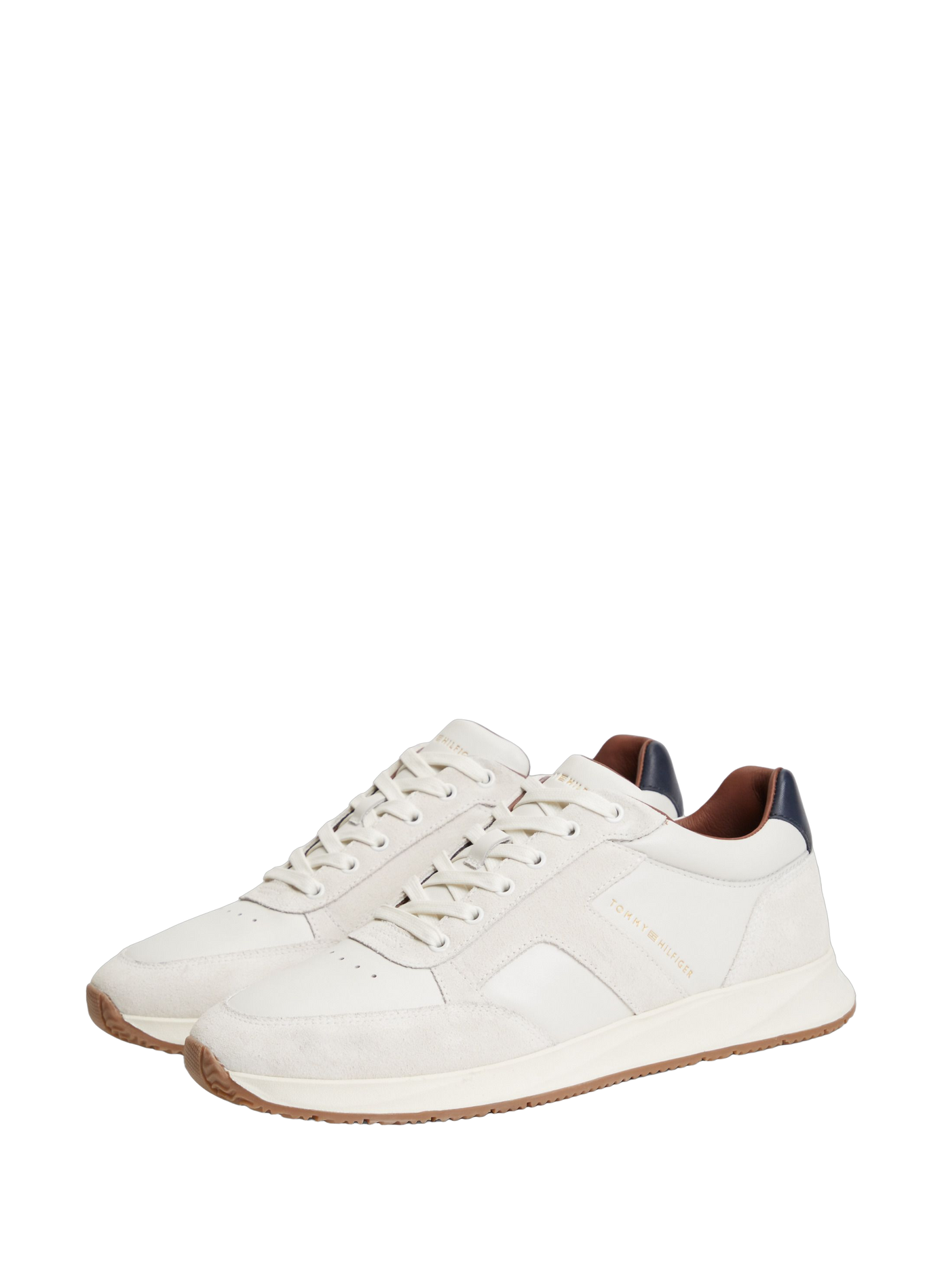 Leather lace-up sneakers | White TOMMY HILFIGER Men