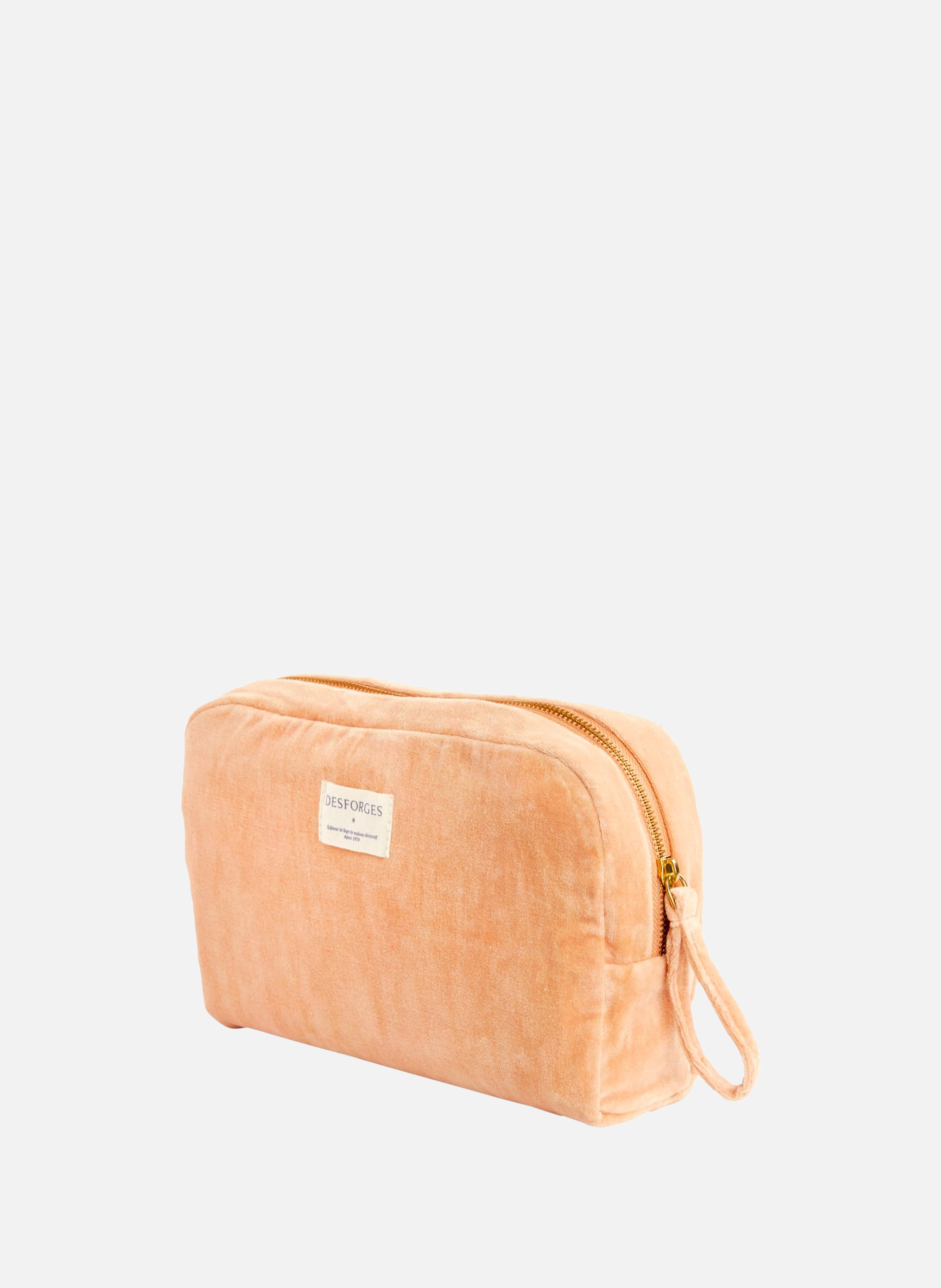 Trousse en velours, romy DESFORGES Orange