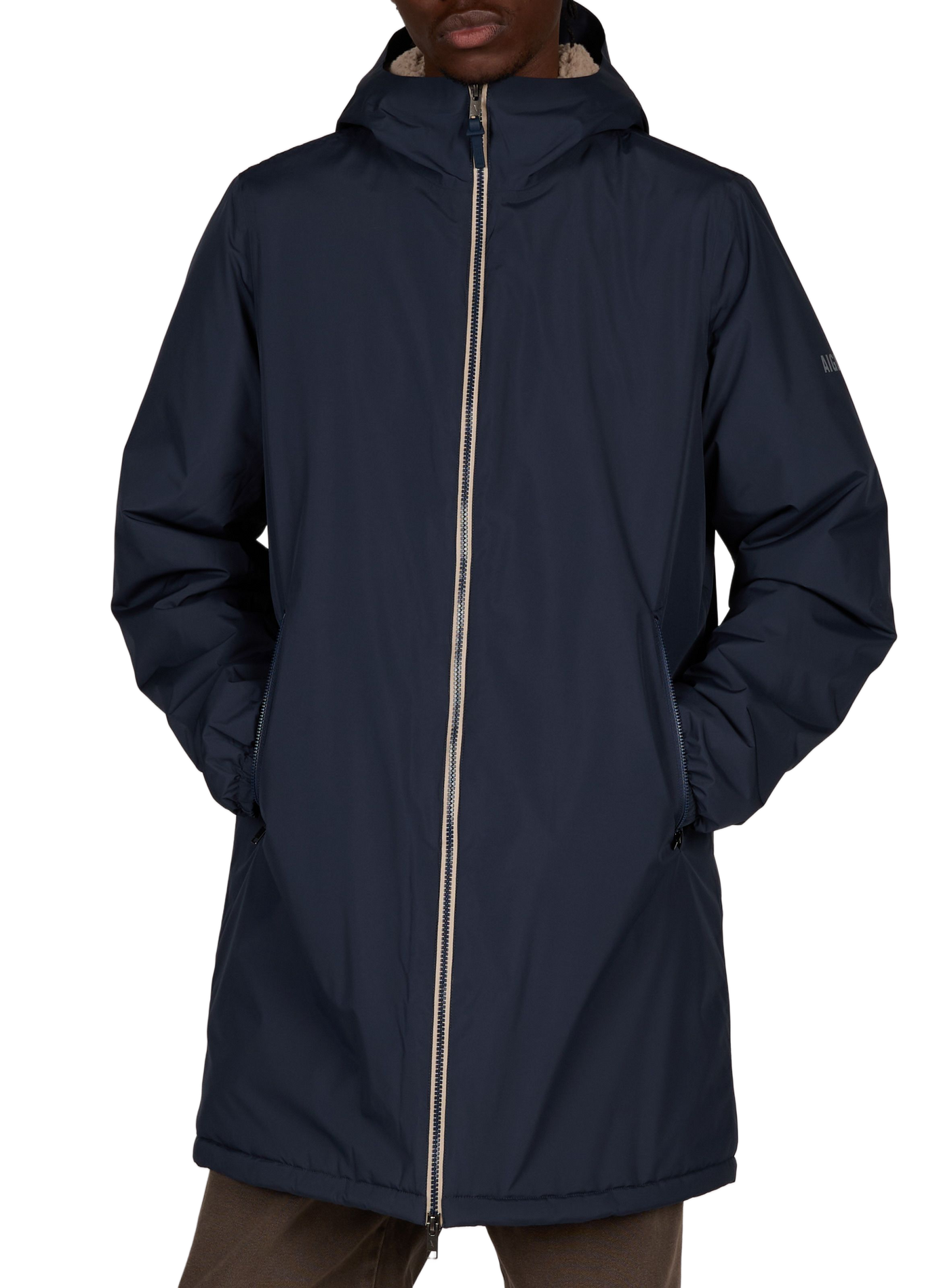 Gerade geschnittener Parka mit Kapuze AIGLE Blau
