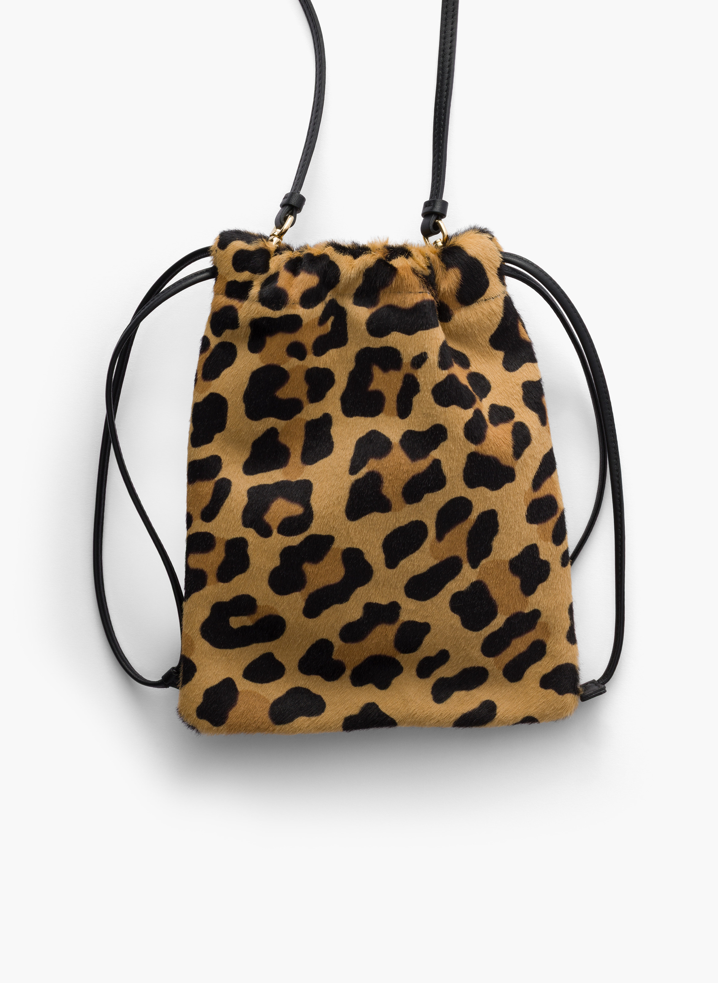 Pochette pour smartphone en cuir de veau imprimé PRADA Beige