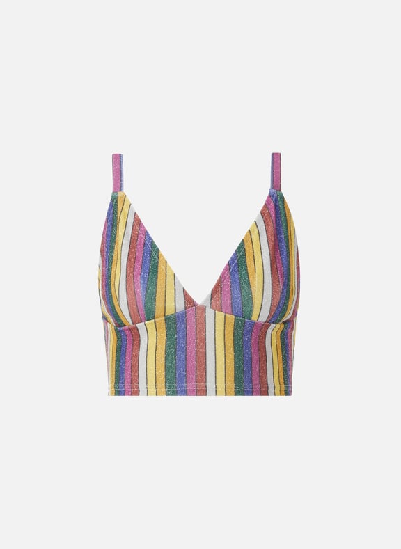 Metallic striped bra Multicolour by SAISON 1865 SAISON 1865 Metallic striped bra Multicolour