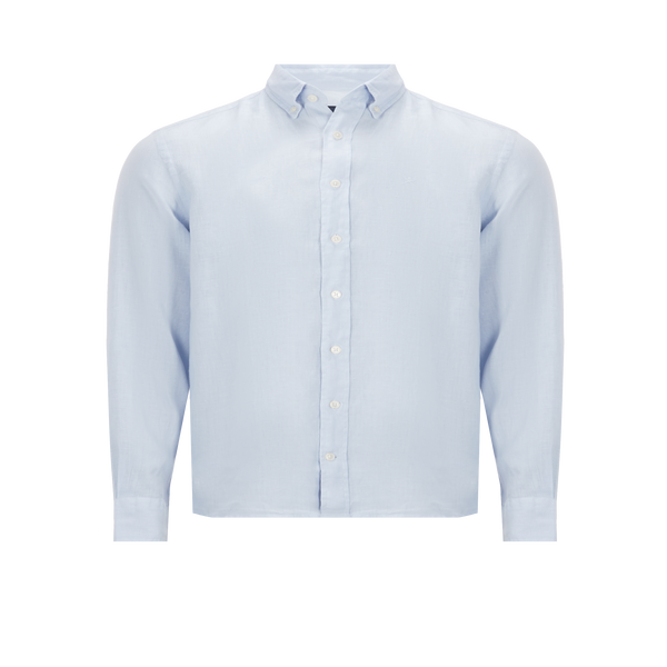 Hackett Plain Cotton Shirt In White