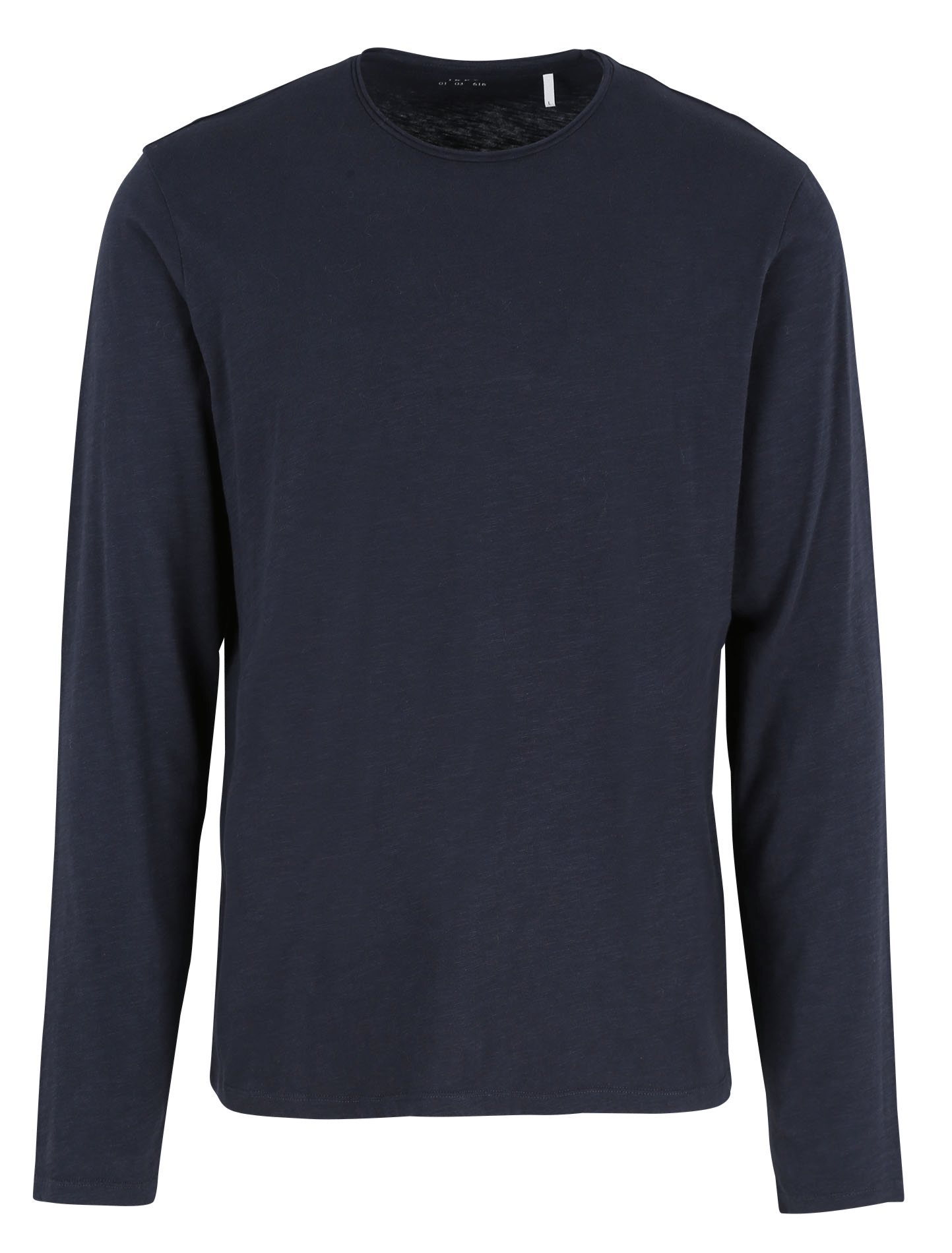Tee-shirt col rond en coton Bleu
