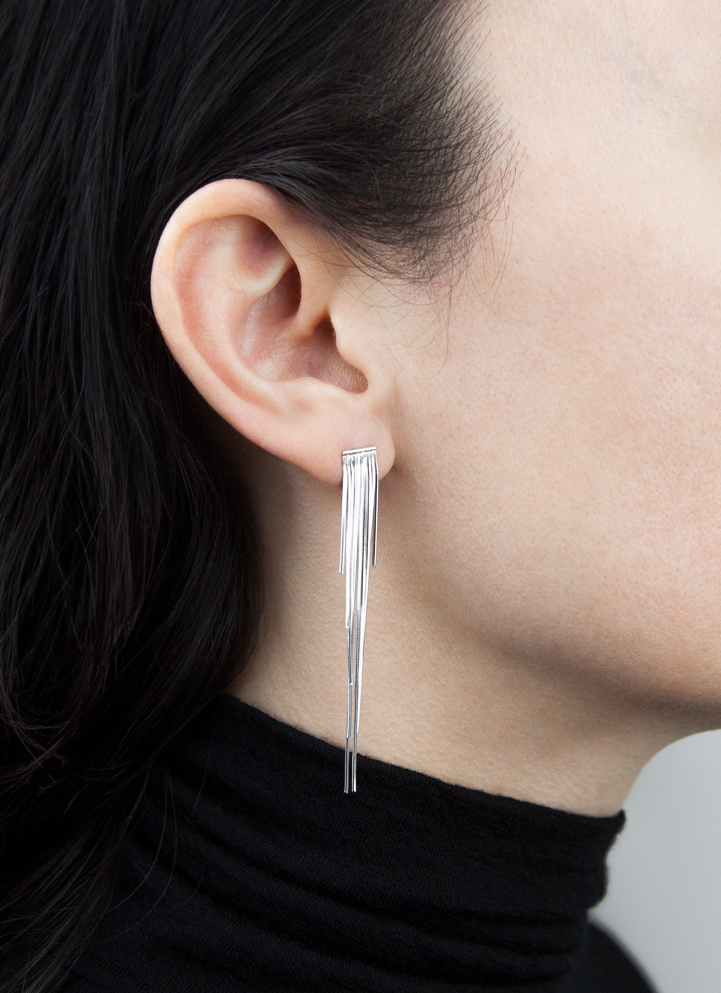 Boucles d'oreille ripple argent 925 ANNA SOTTILOTTA Argent