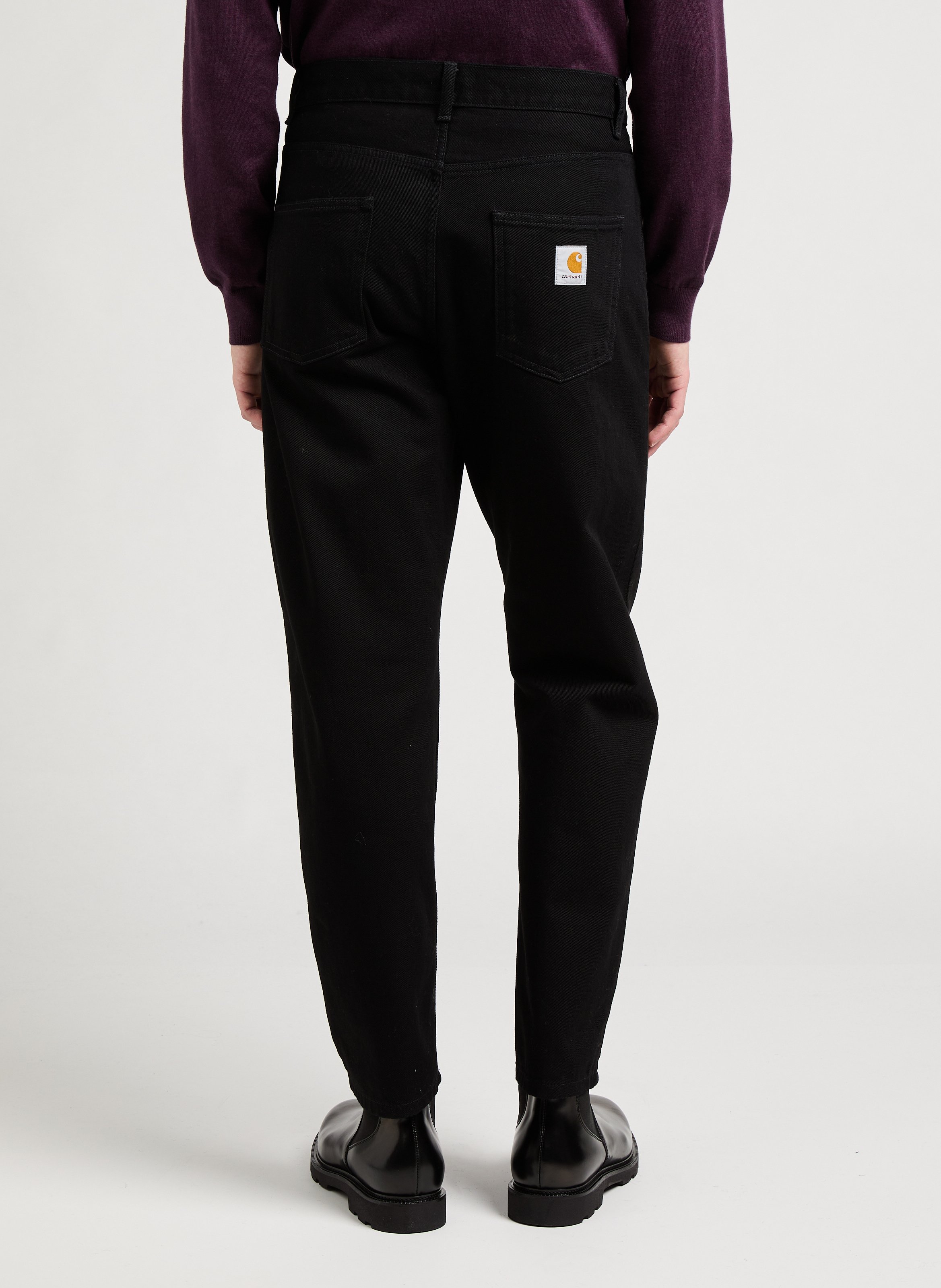 Pantalon Newel en coton CARHARTT WIP Noir