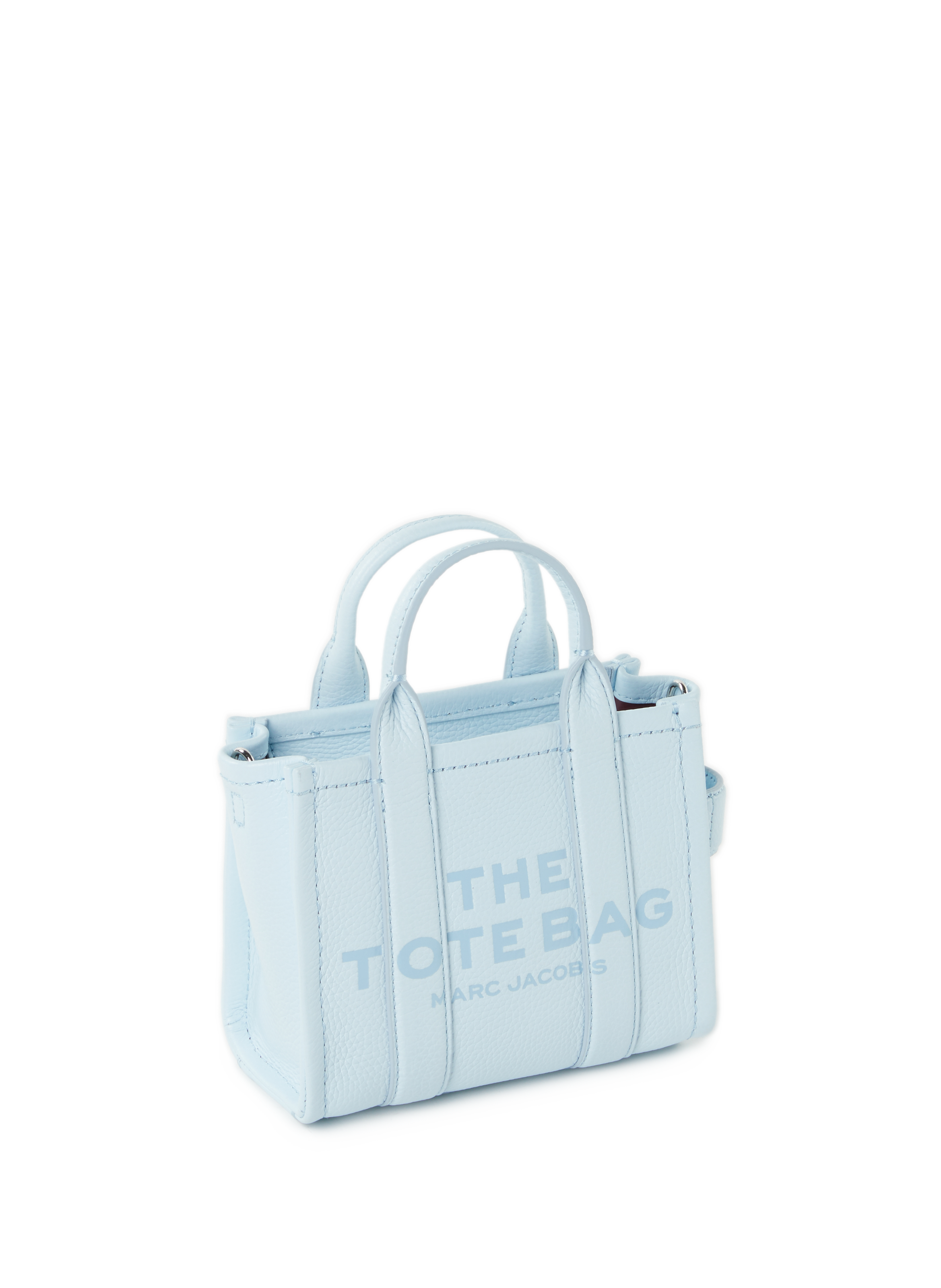 Sac cabas the leather micro tote bag Bleu Marc jacobs Femme