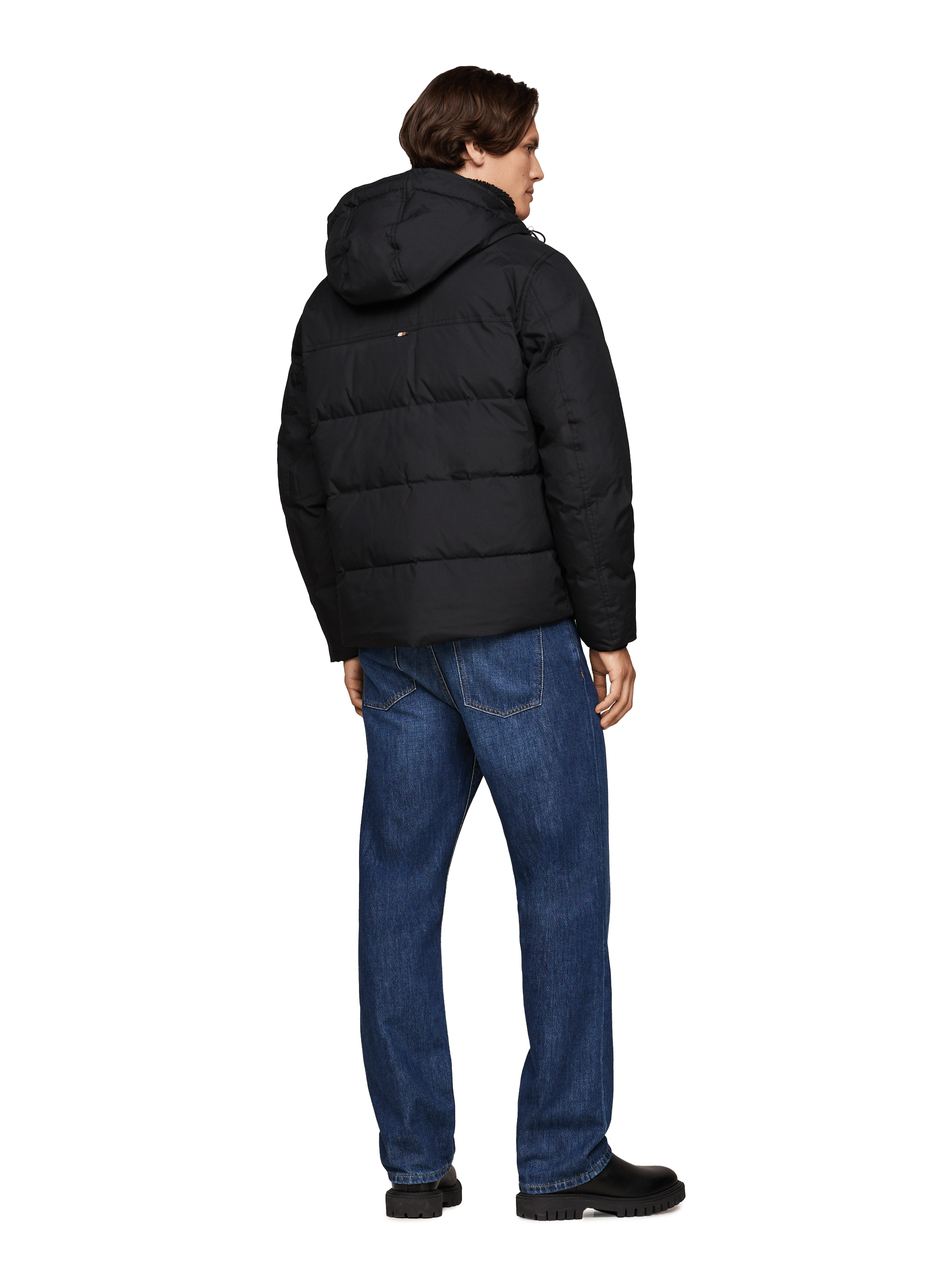 Water-repellent puffer jacket TOMMY HILFIGER Black