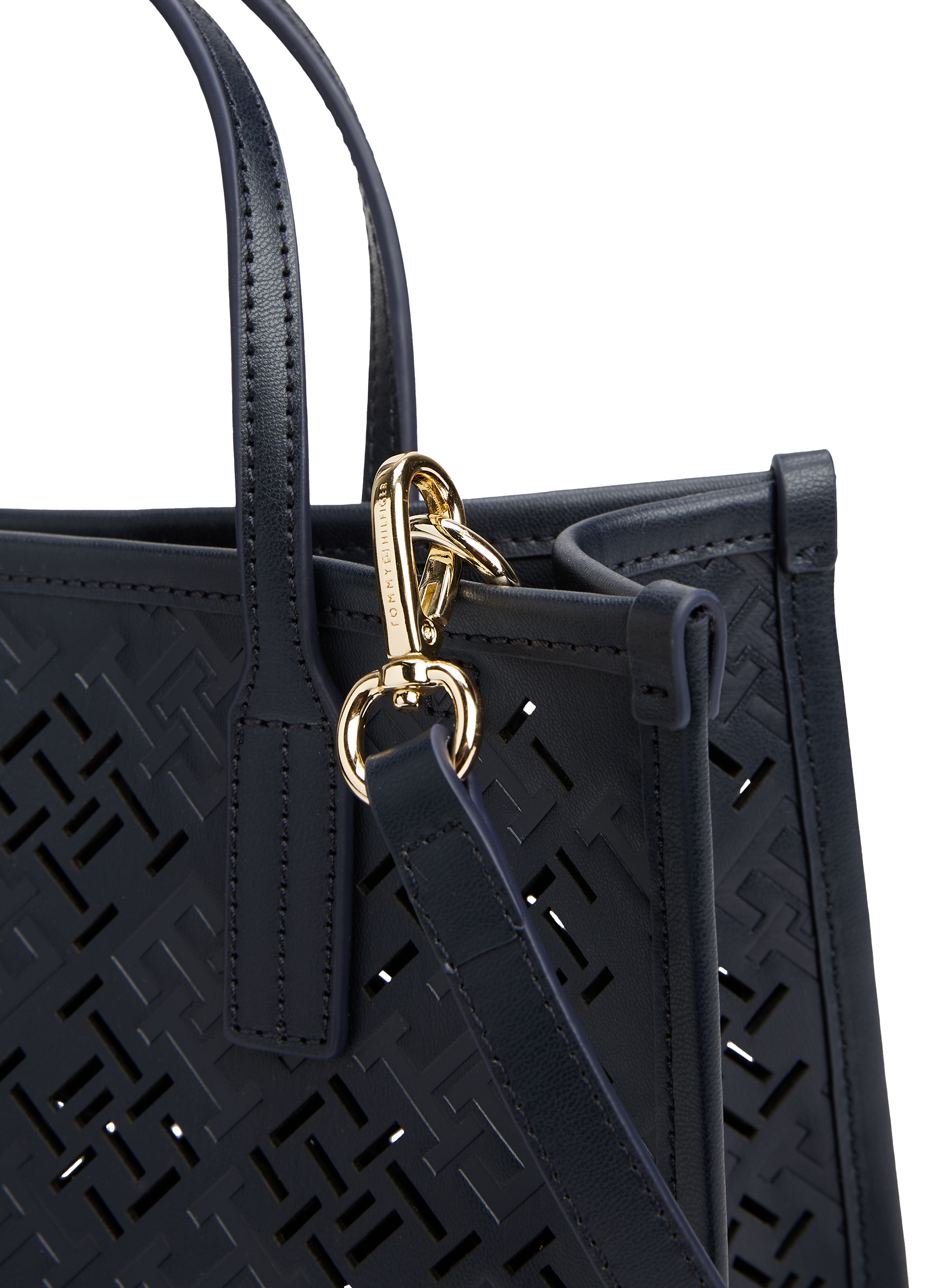 City monogram handbag TOMMY HILFIGER Blue