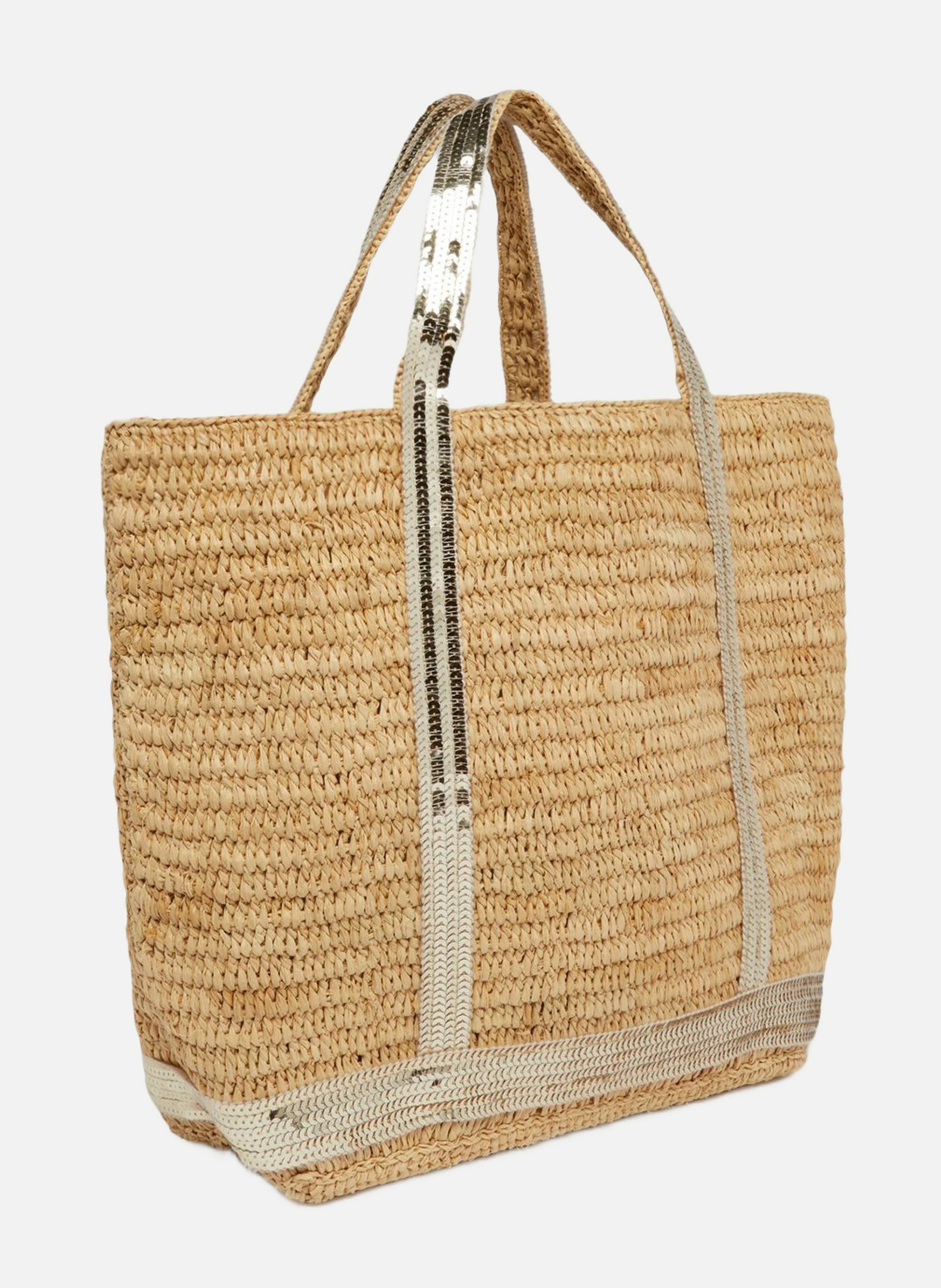 Cabas M en Raphia et Sequins Or VANESSA BRUNO Doré