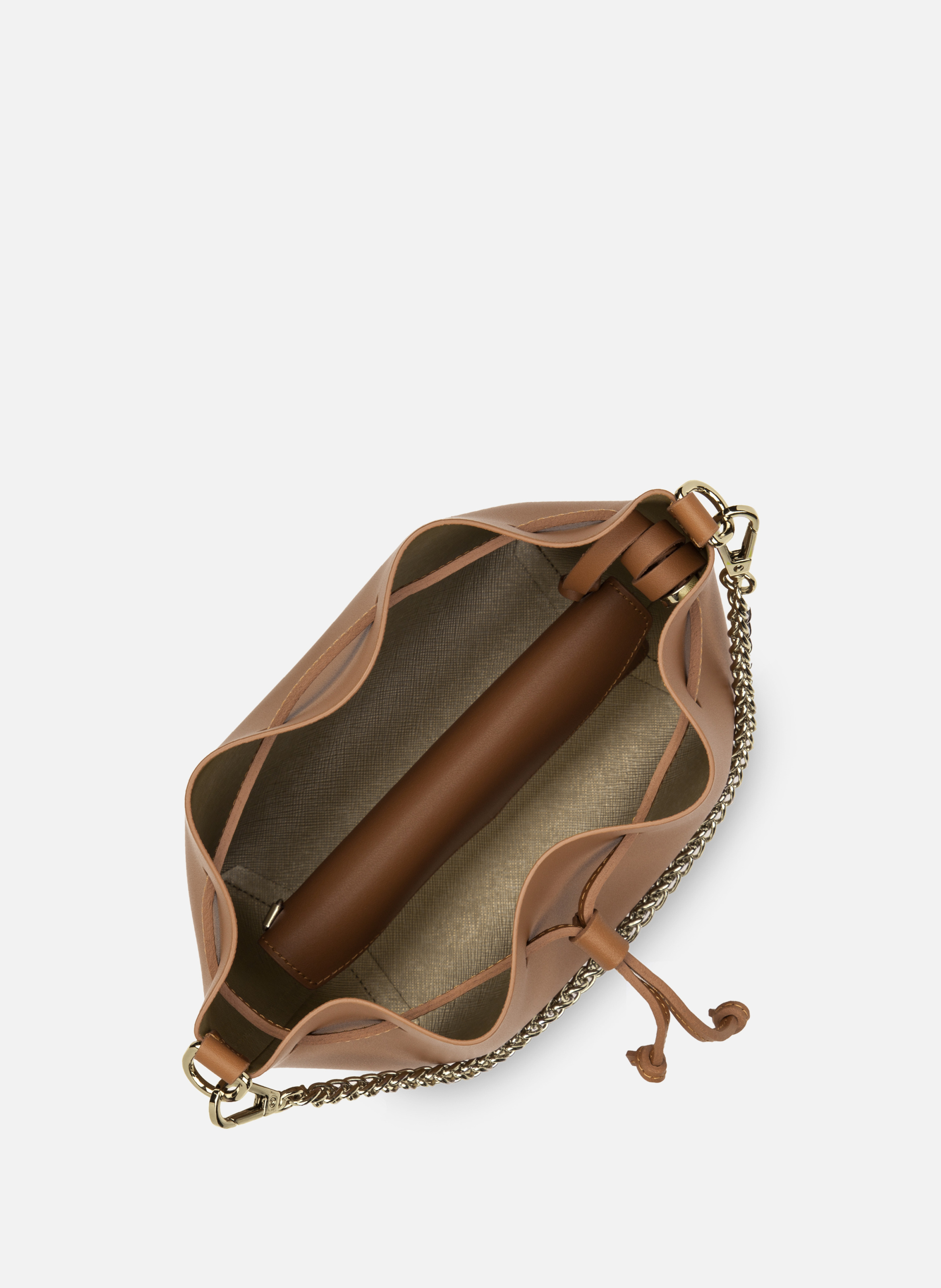 Small bucket bag - Pur & Element City LANCASTER Brown