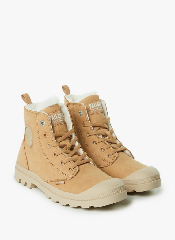 Boots fourrées en cuir | Marron by PALLADIUM Boots fourrées en cuir Marron