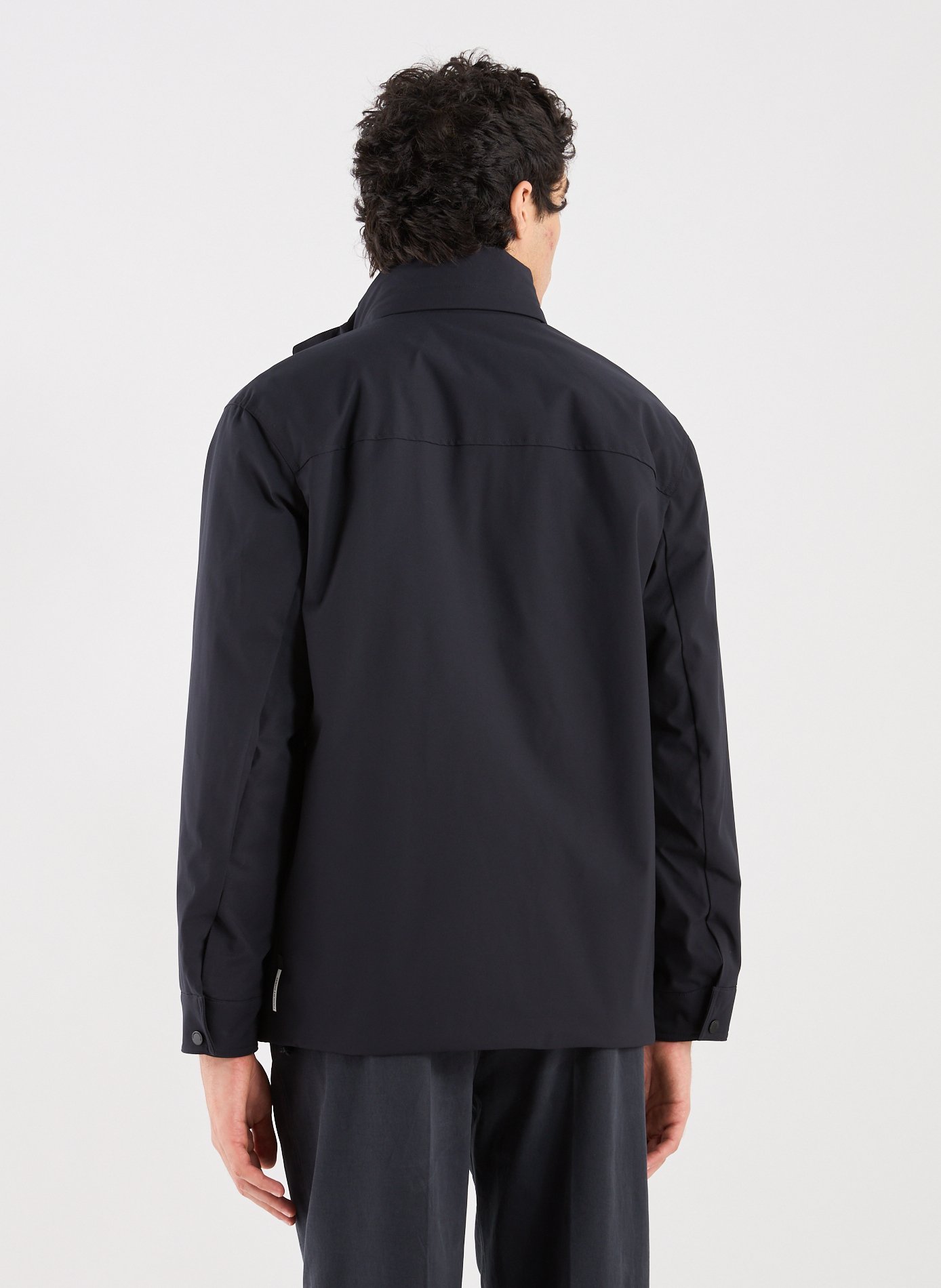 Straight stand-up collar jacket ARMANI EXCHANGE Blue