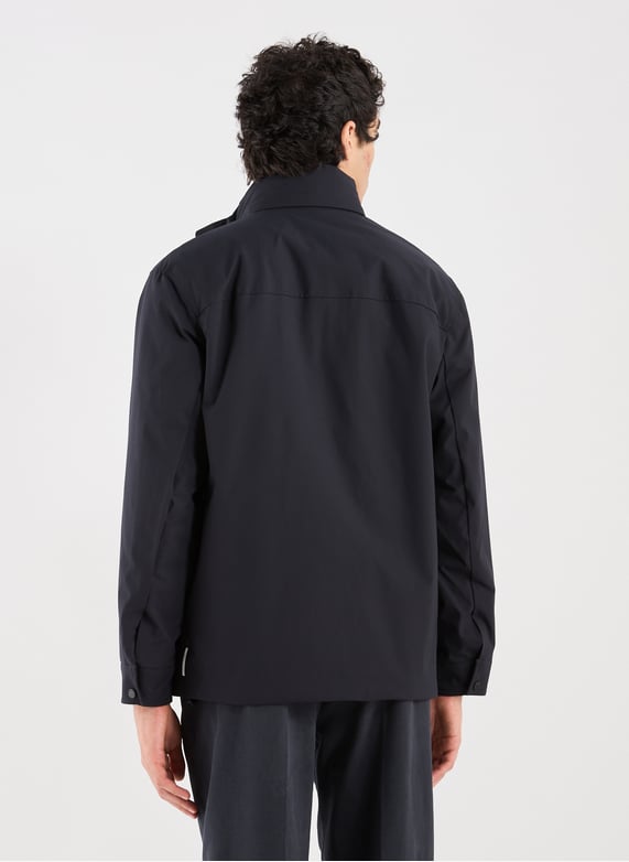 Blouson droit col montant | Bleu by ARMANI EXCHANGE Blouson droit col montant Bleu