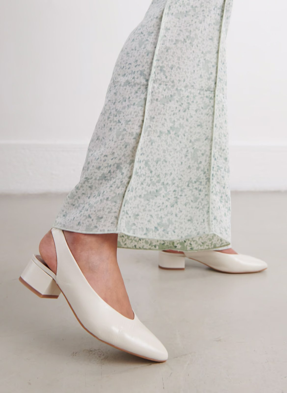 Sandales à talon en cuir vince JONAK Blanc