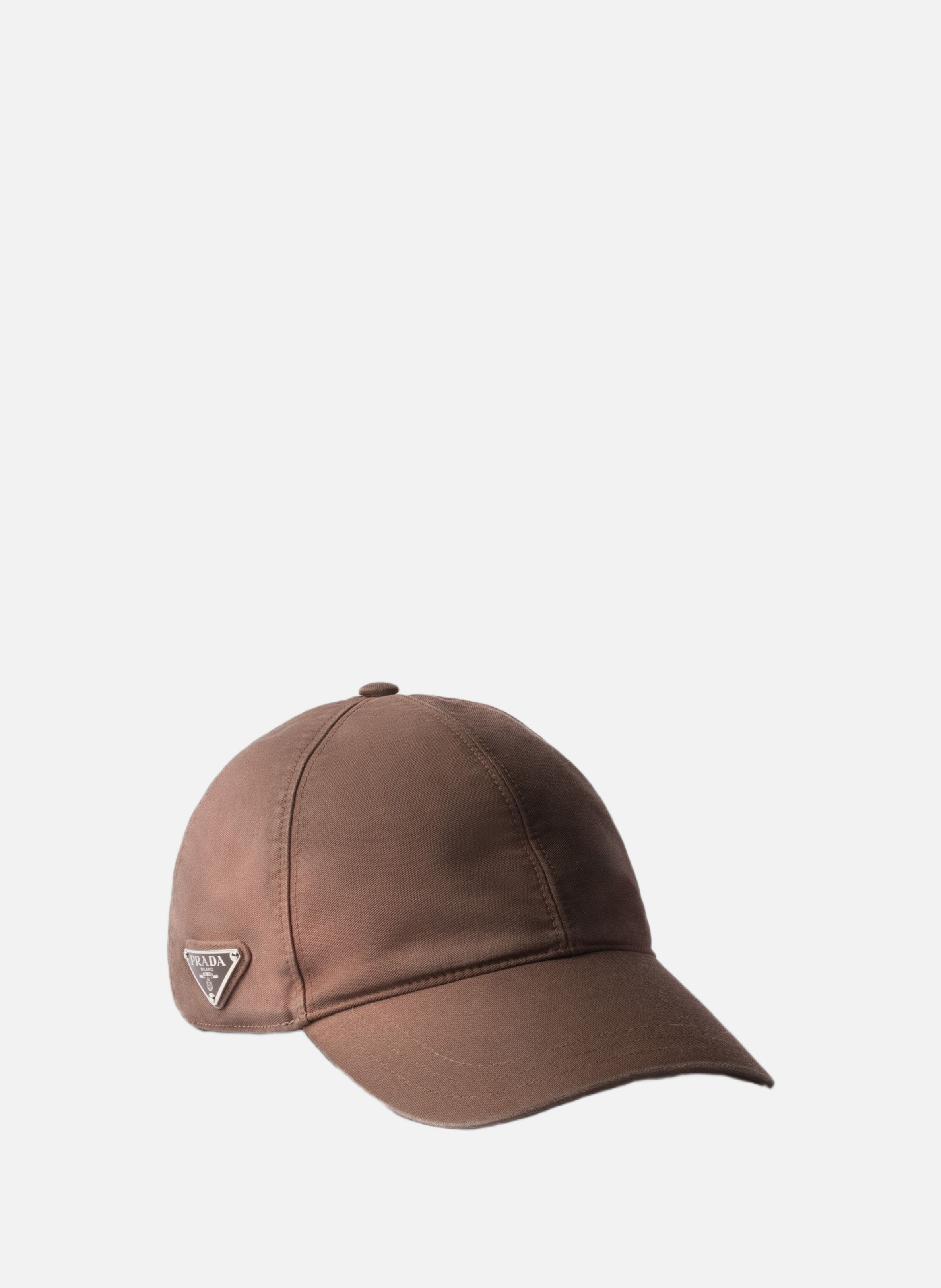 Casquette de baseball en coton PRADA Marron