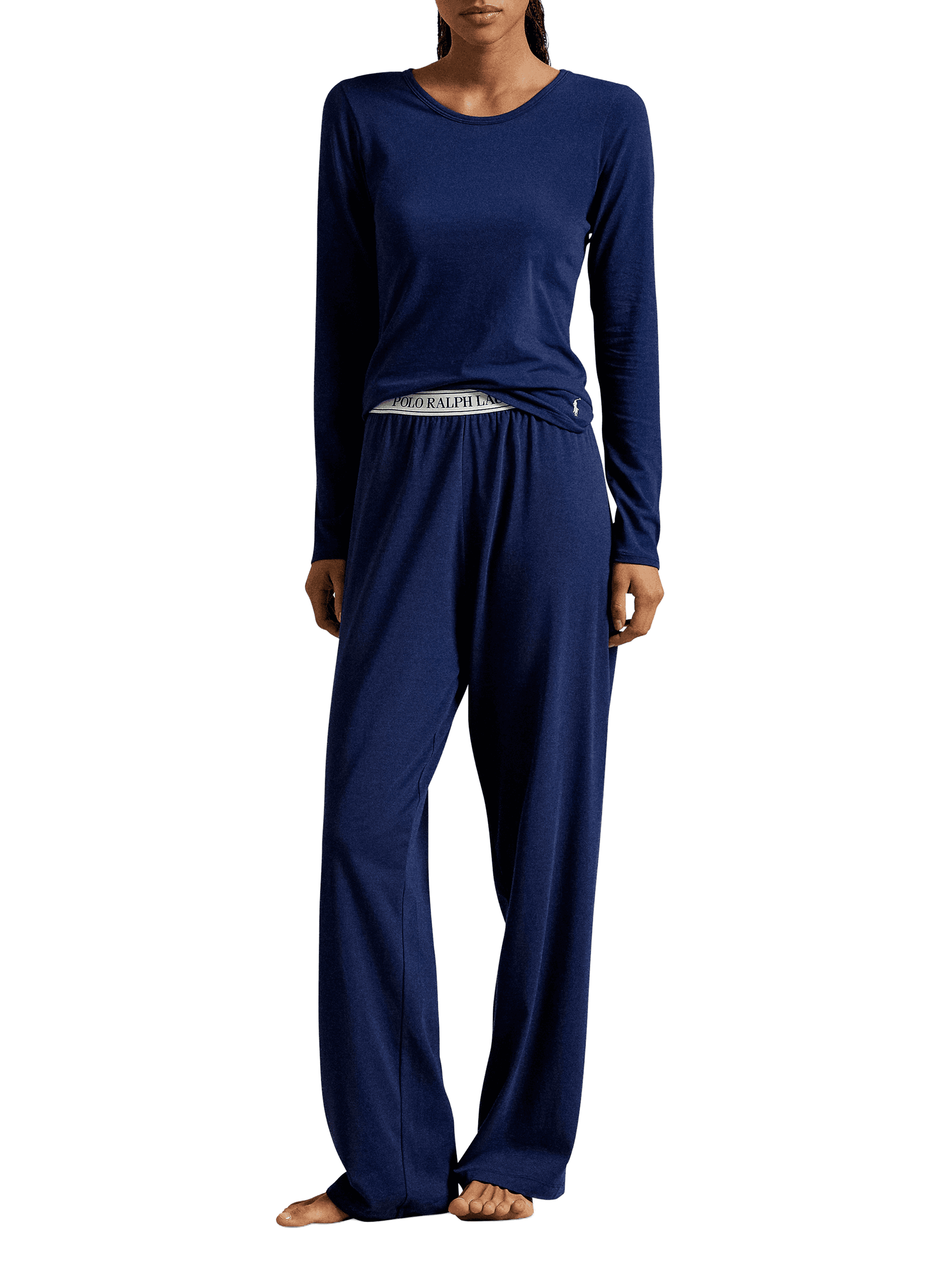 Mixed cotton pajama pants POLO RALPH LAUREN Blue