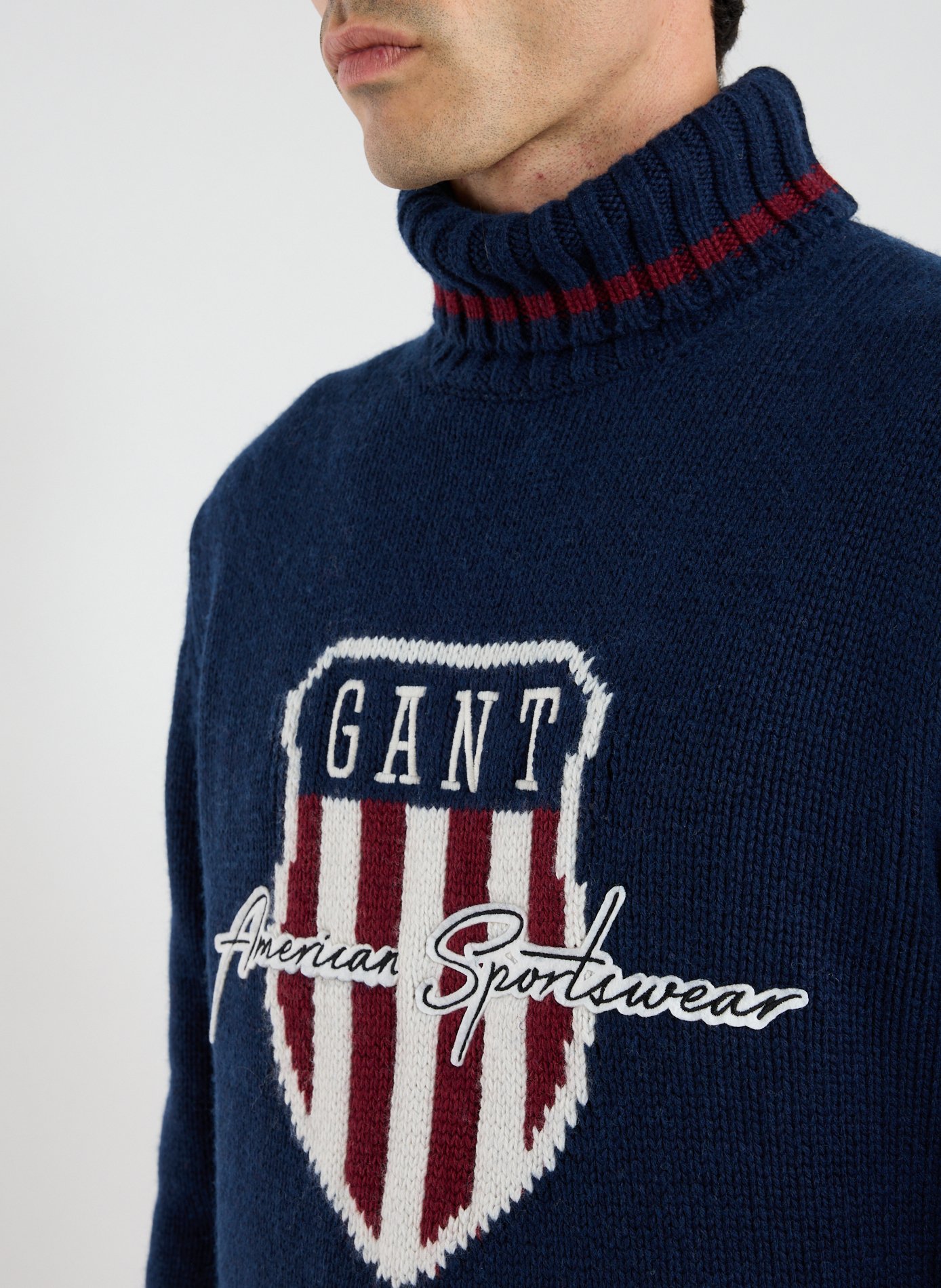 Turtleneck jumper GANT Blue