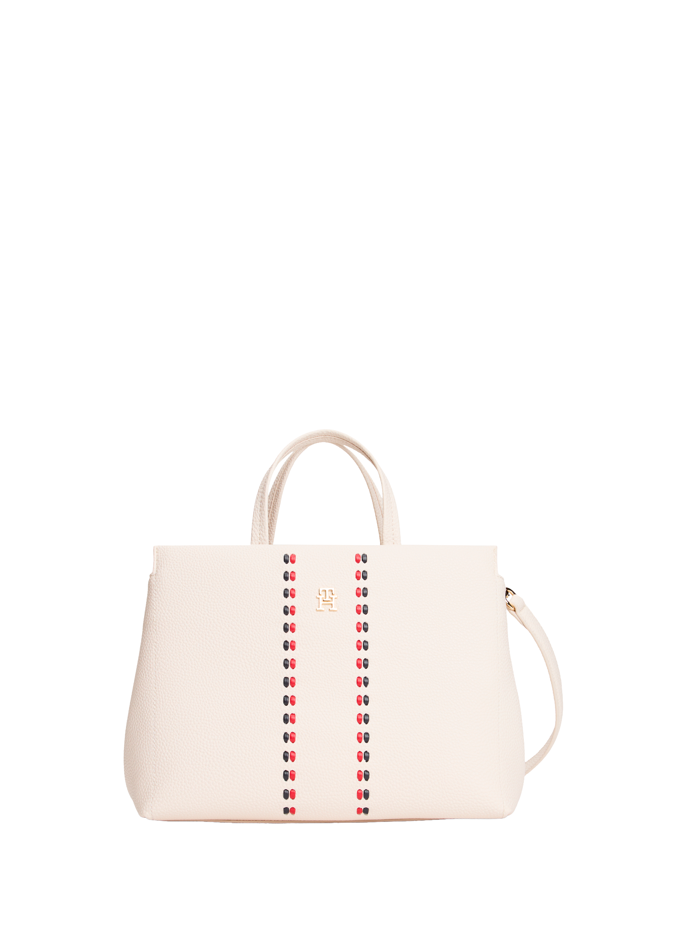 Tote bag with removable closure TOMMY HILFIGER Beige