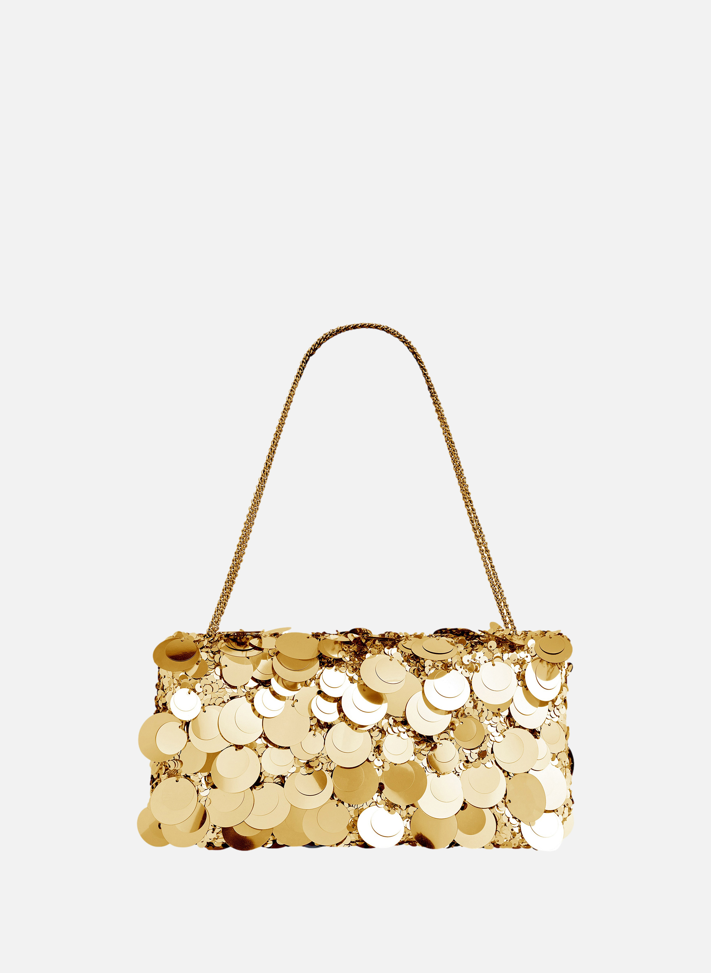 Sac baguette sparkle RABANNE Doré