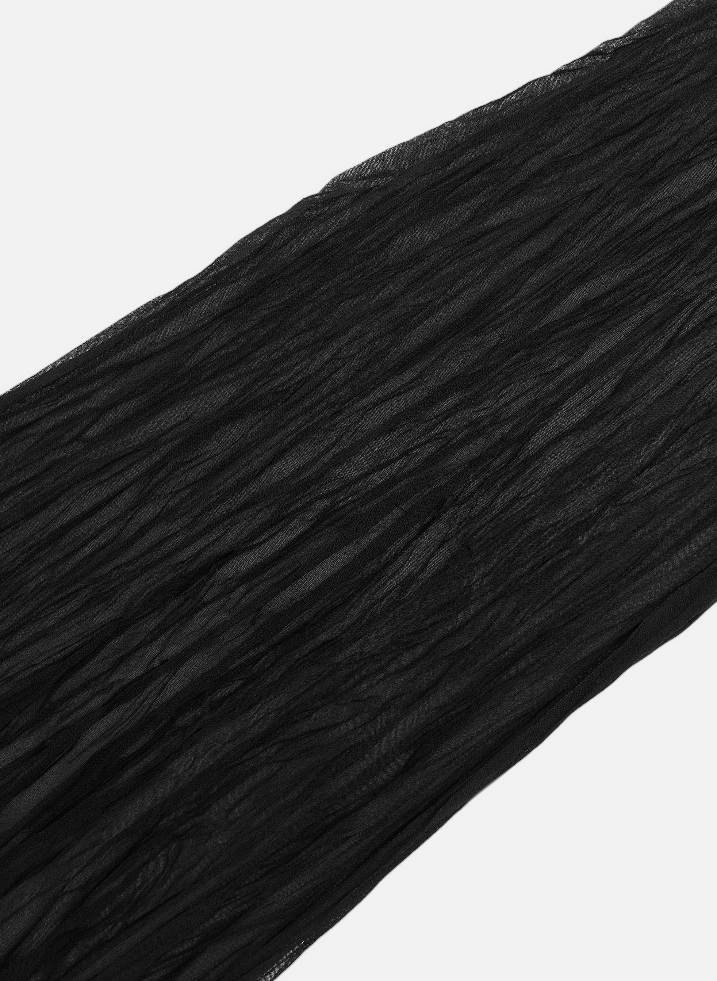 Foulard froissé unisexe AMI PARIS Noir