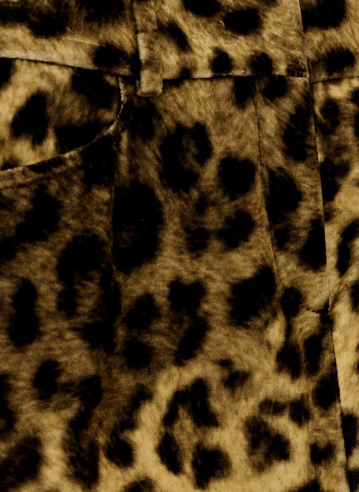 Pantalon droit imprimé léopard brent BA&SH Beige