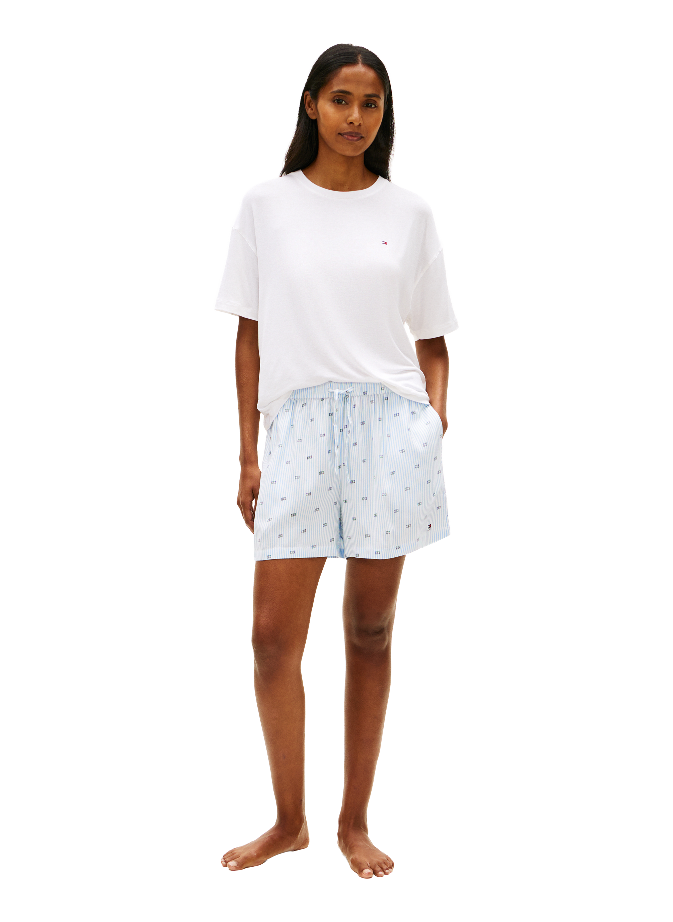 Ensemble de pyjama court à monogramme TOMMY HILFIGER Multicolore