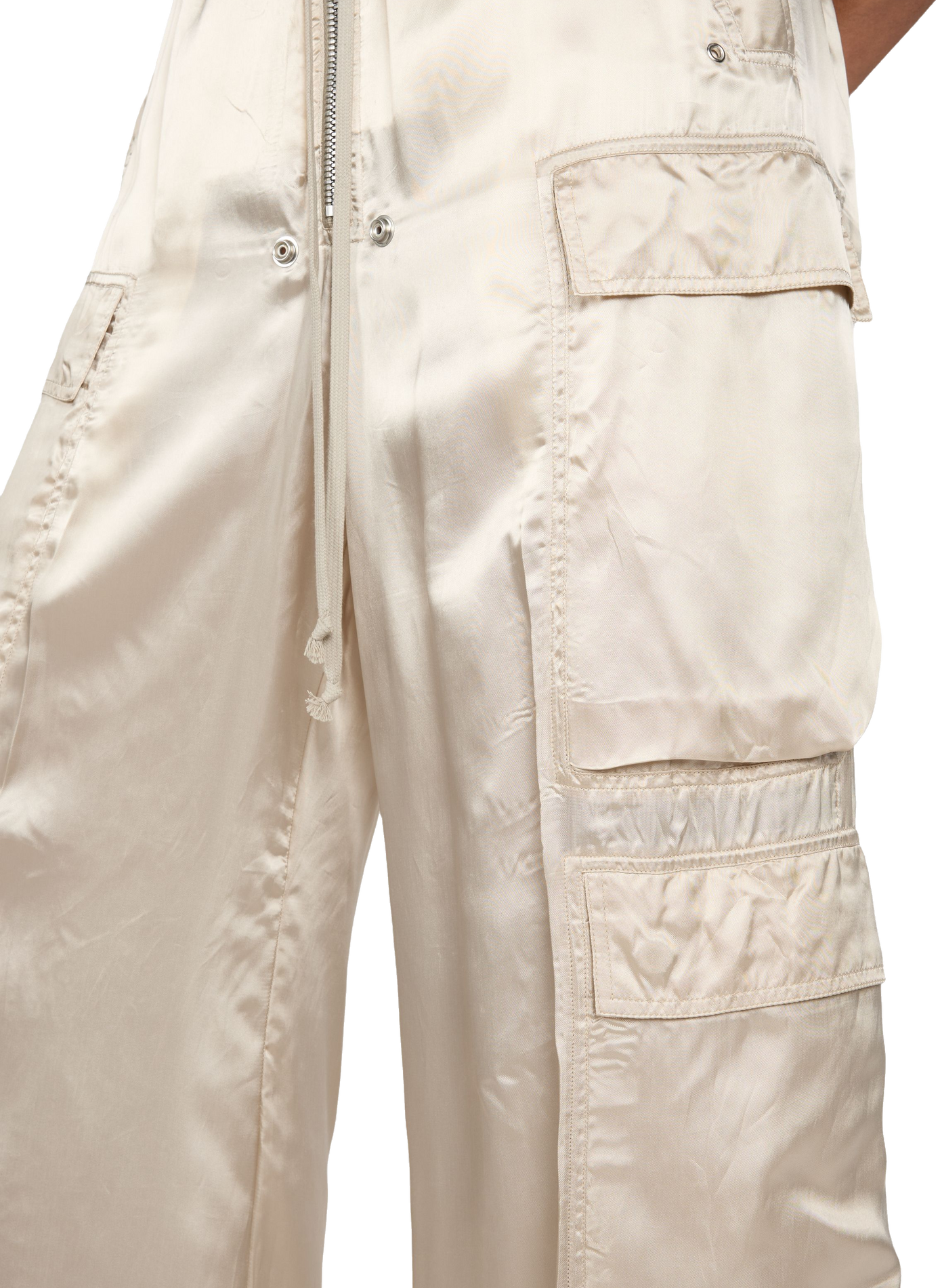 Pantalon cargo satiné RICK OWENS Beige