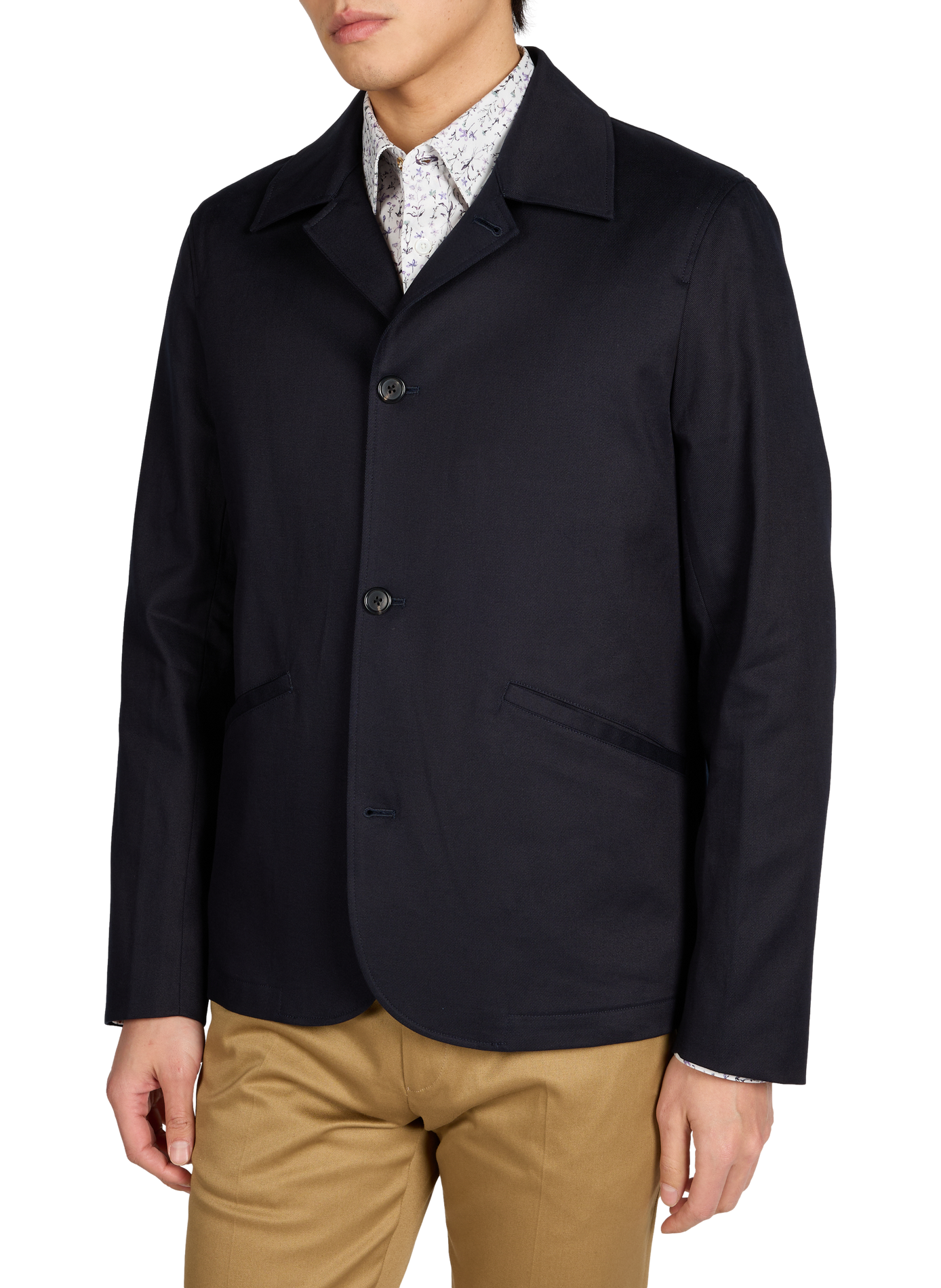 Straight jacket with classic collar PAUL SMITH Blue