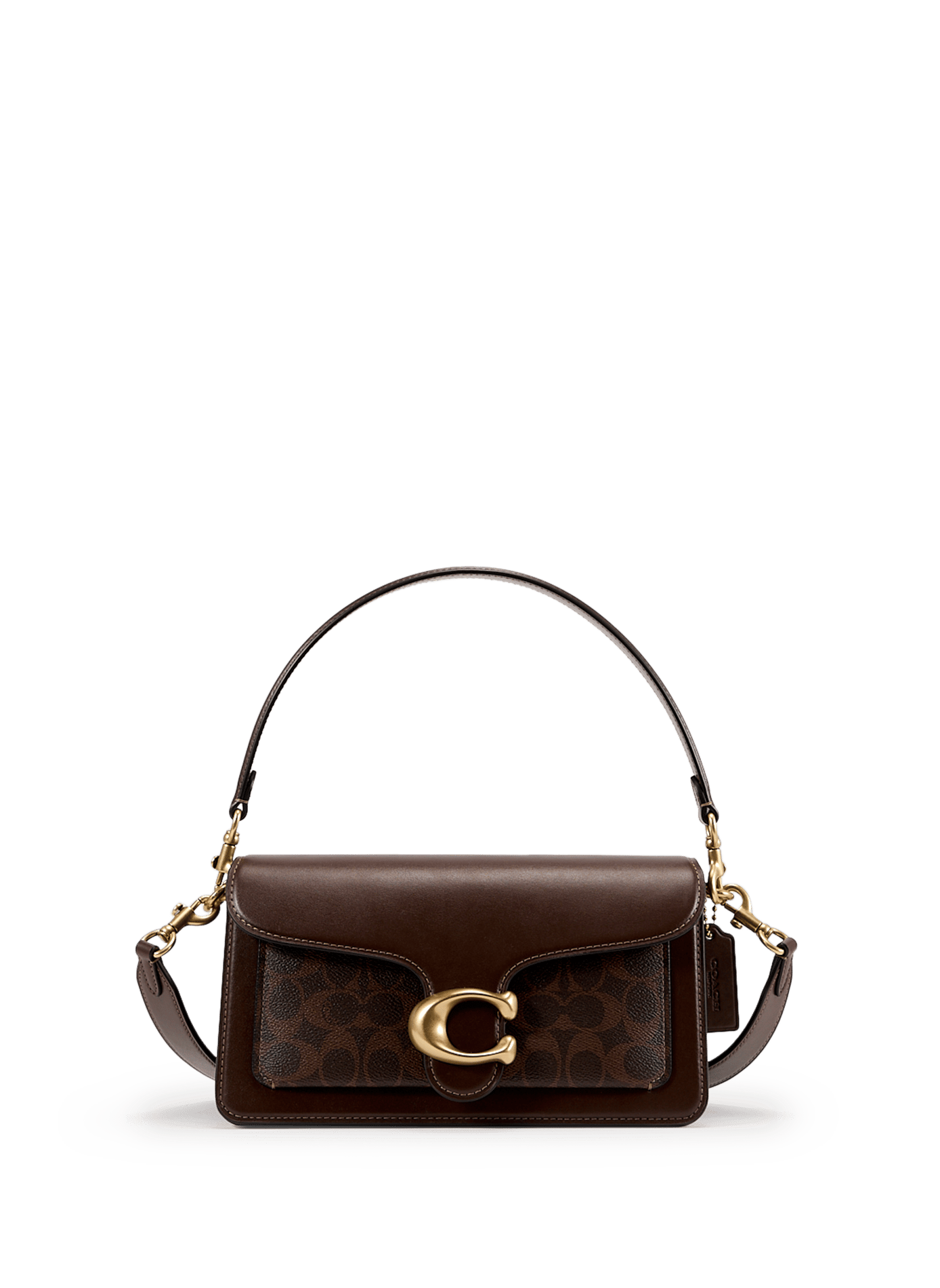 Sac épaule Tabby 26 en toile imprimée COACH Marron