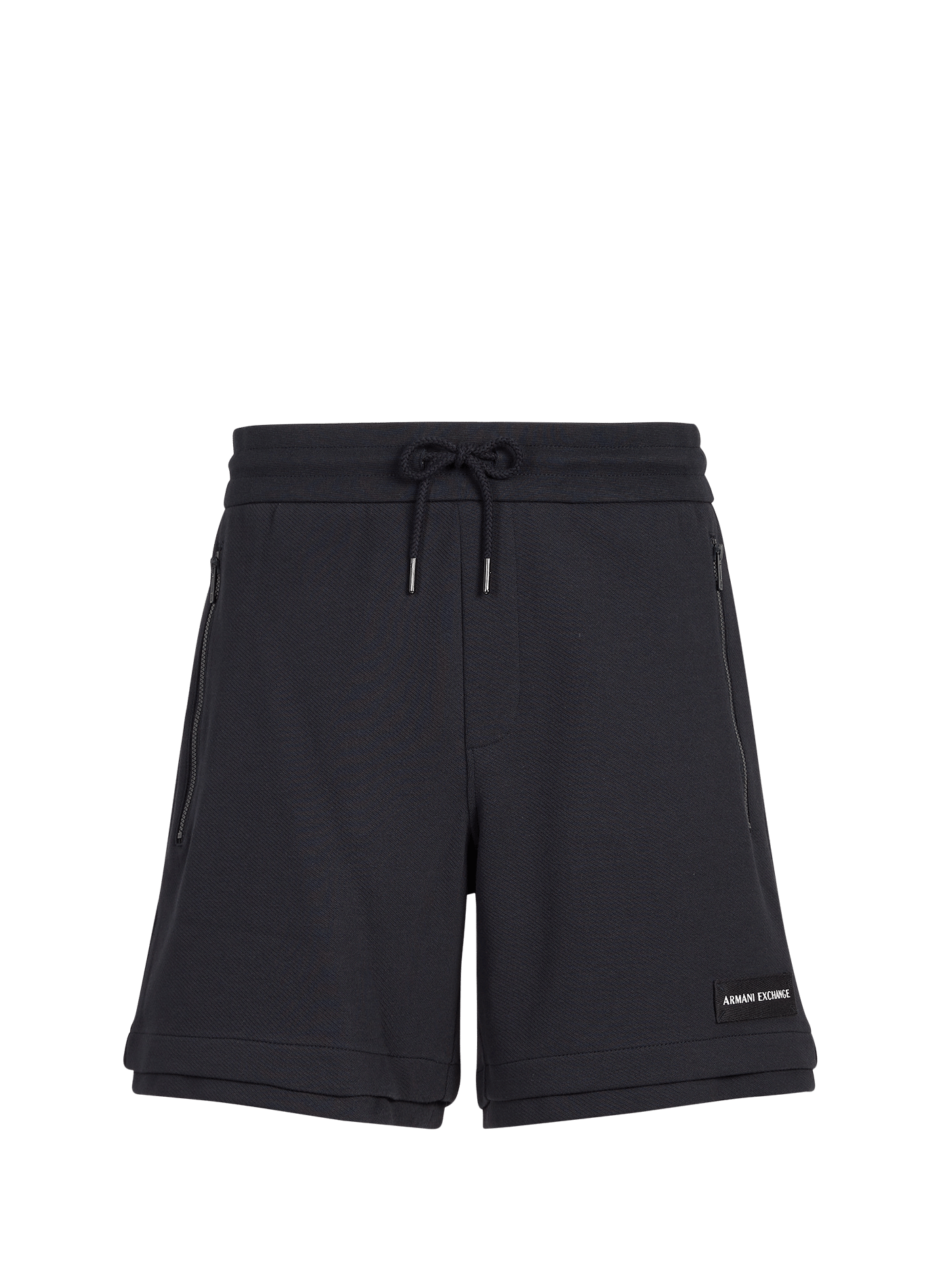 Straight Bermuda shorts in mixed cotton ARMANI EXCHANGE Blue