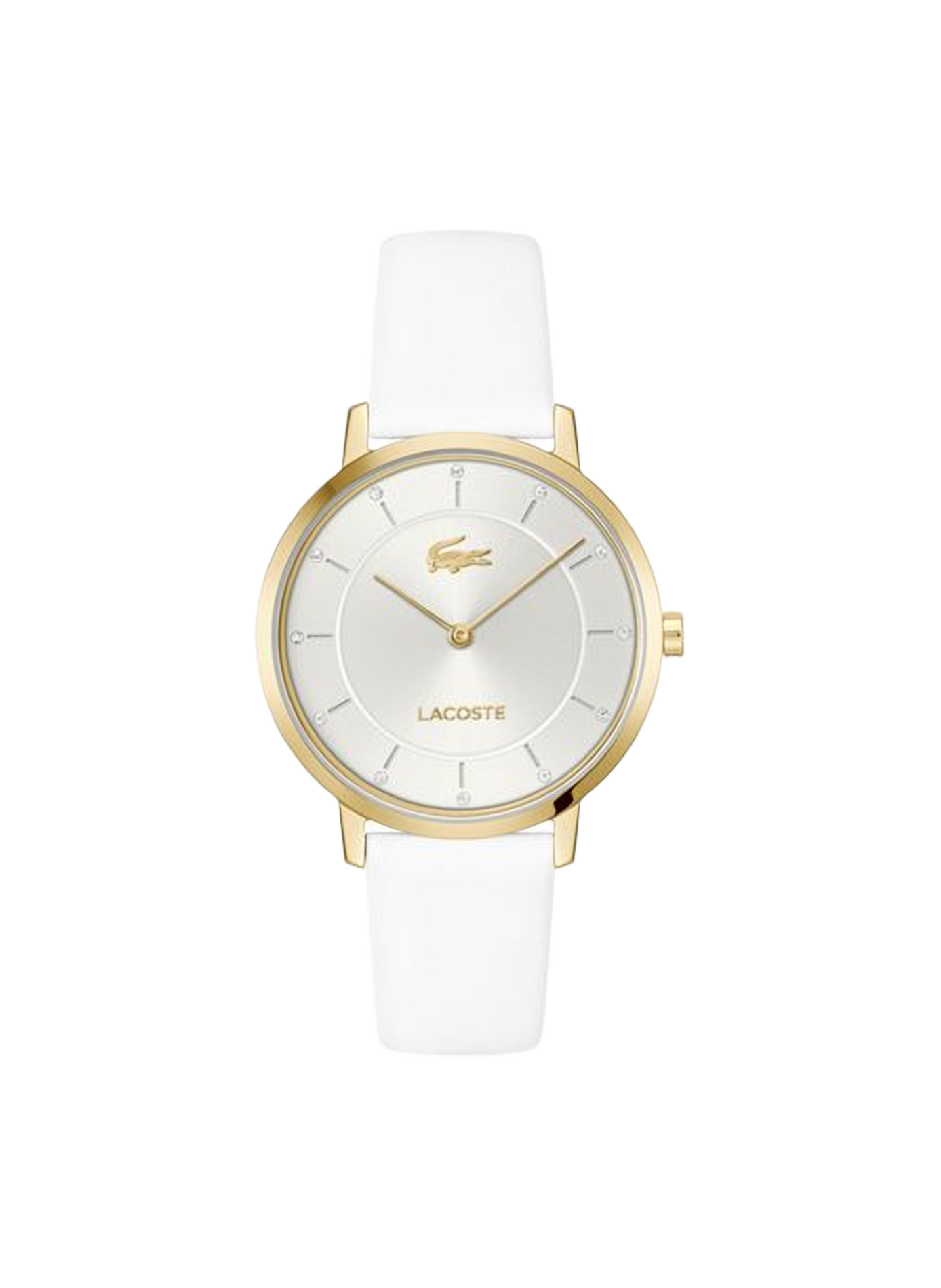 Montre quartz Crocorigin en cuir LACOSTE MONTRES Blanc
