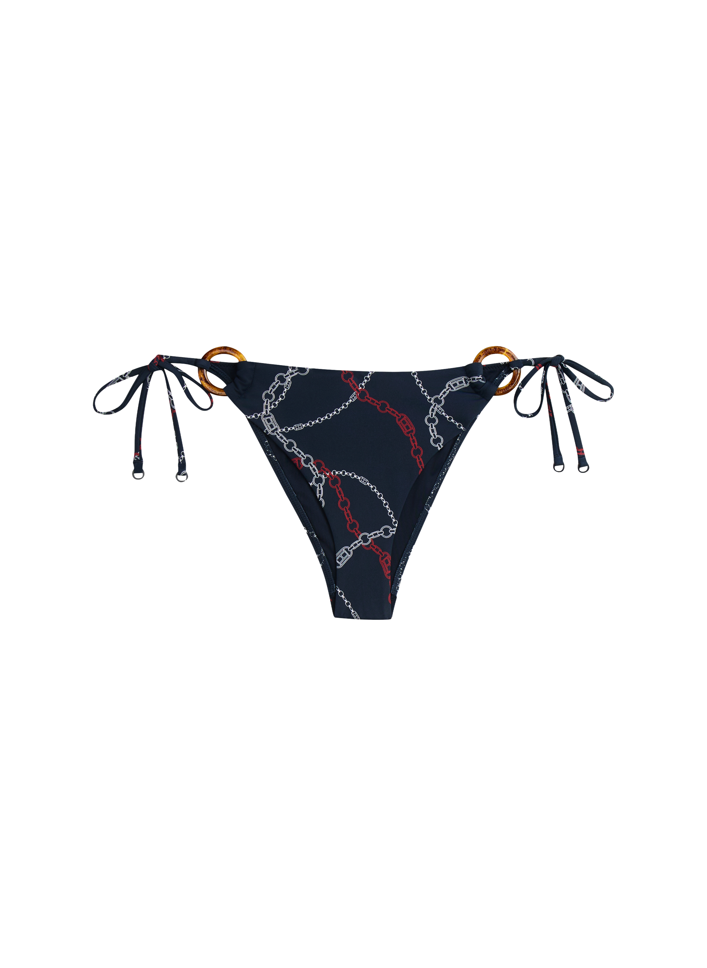 Printed bikini bottoms to tie TOMMY HILFIGER Blue