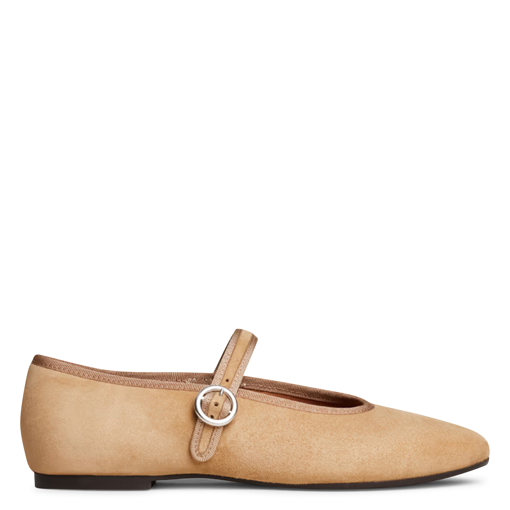 Ballerines en cuir velours deesse JONAK Beige