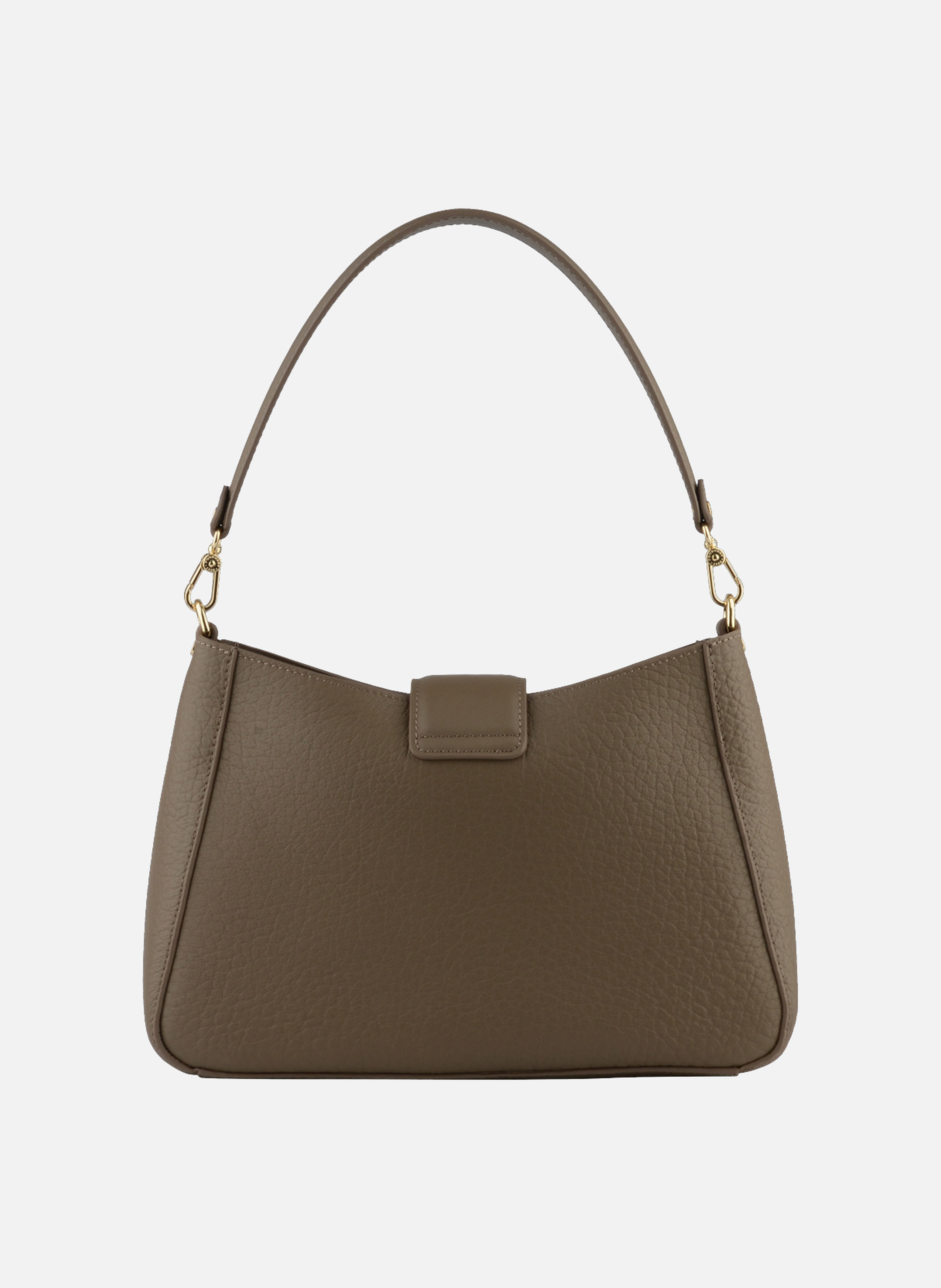 Fleuves | sac porté épaule gm en cuir de vachette POURCHET Gris