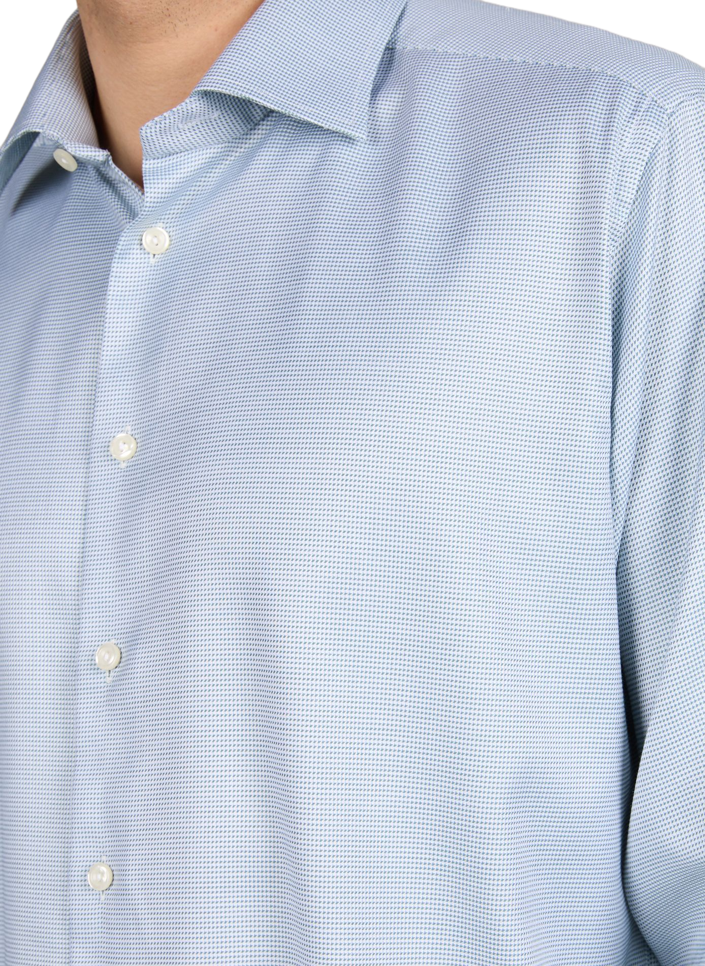 Chemise slim en coton ETON Vert