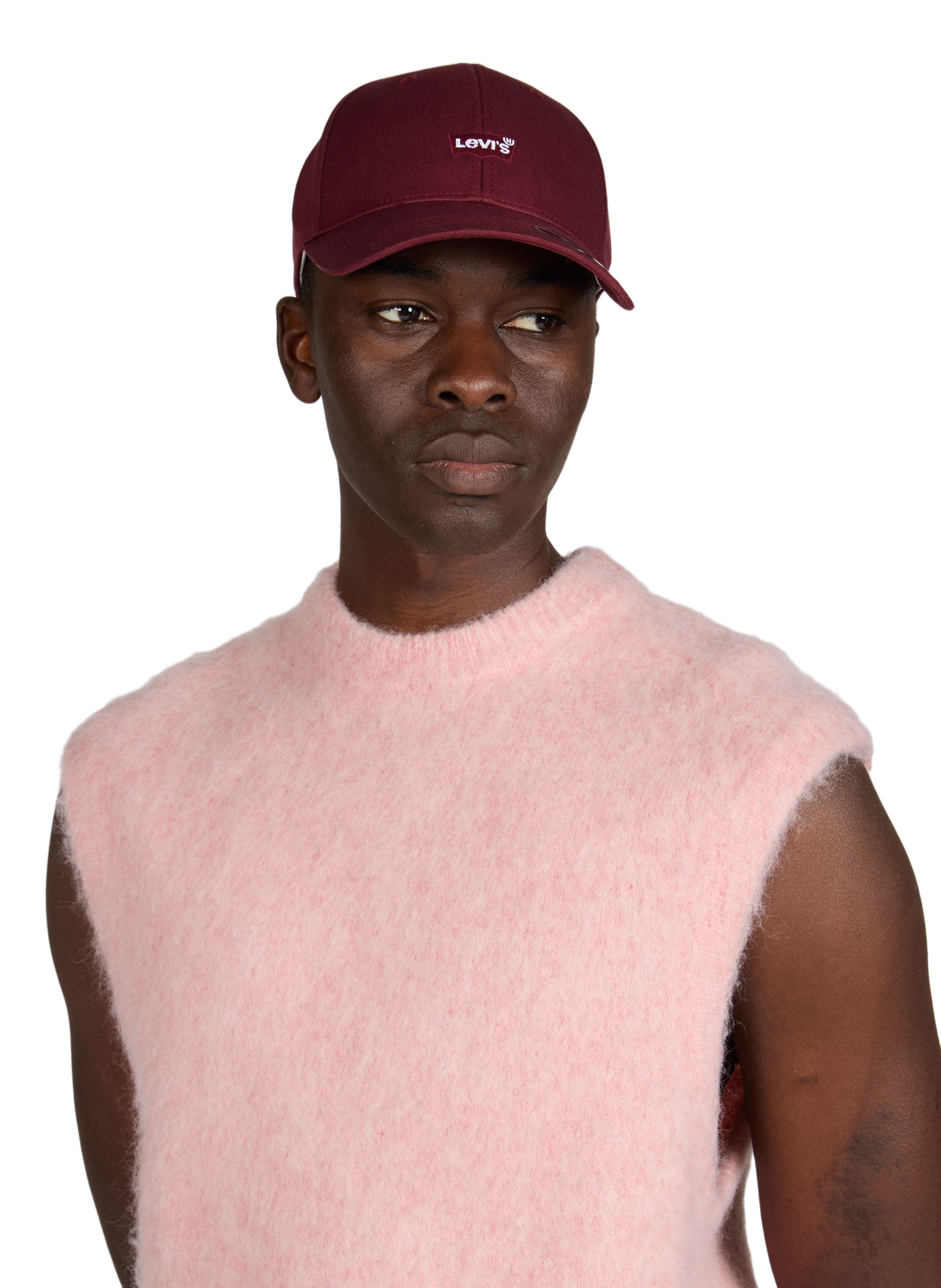 Casquette à logo en coton mélangé LEVIS ACCESSOIRES Rouge