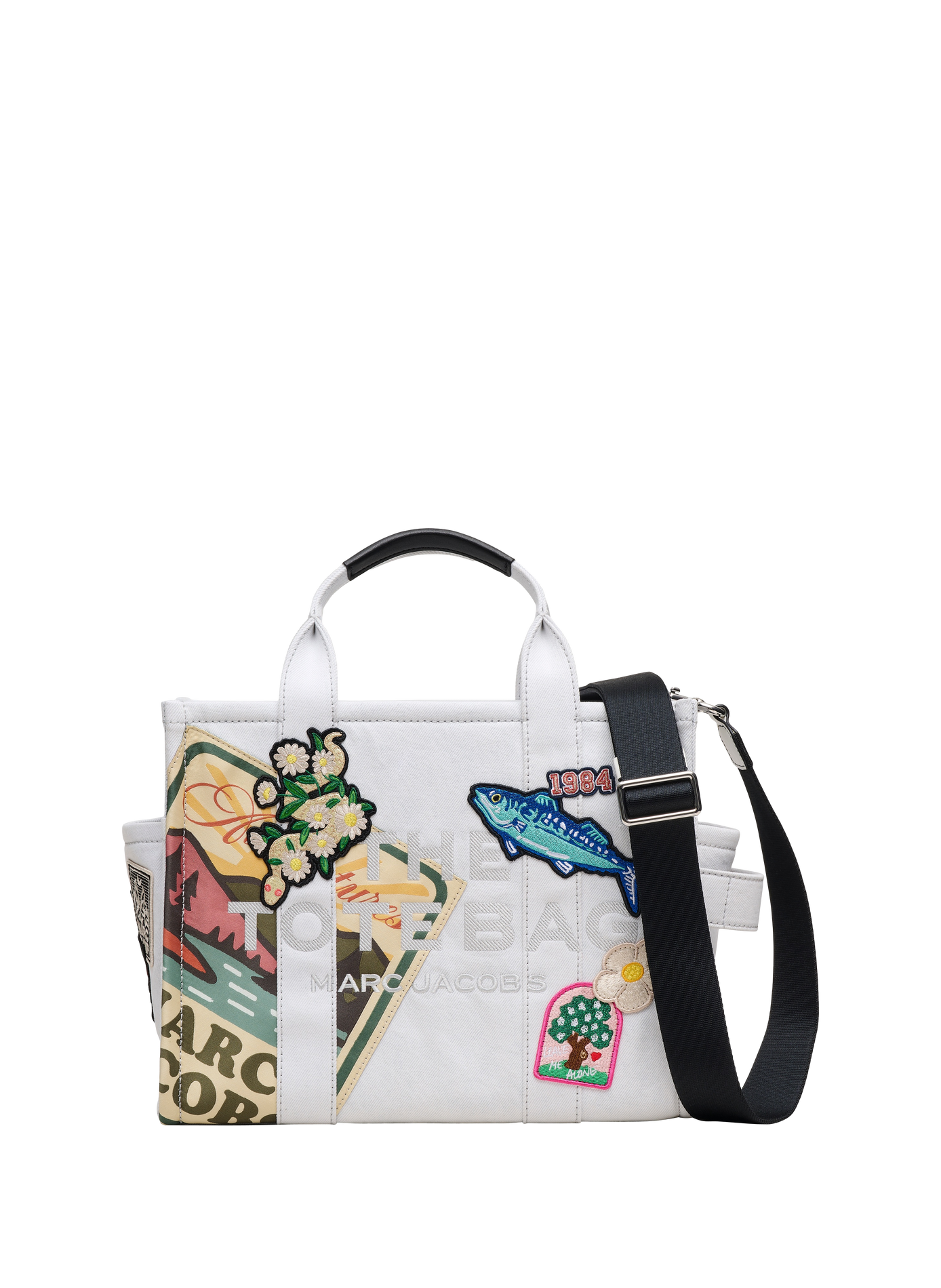 Bag The Camp Patchwork Denim Medium Tote MARC JACOBS Blue