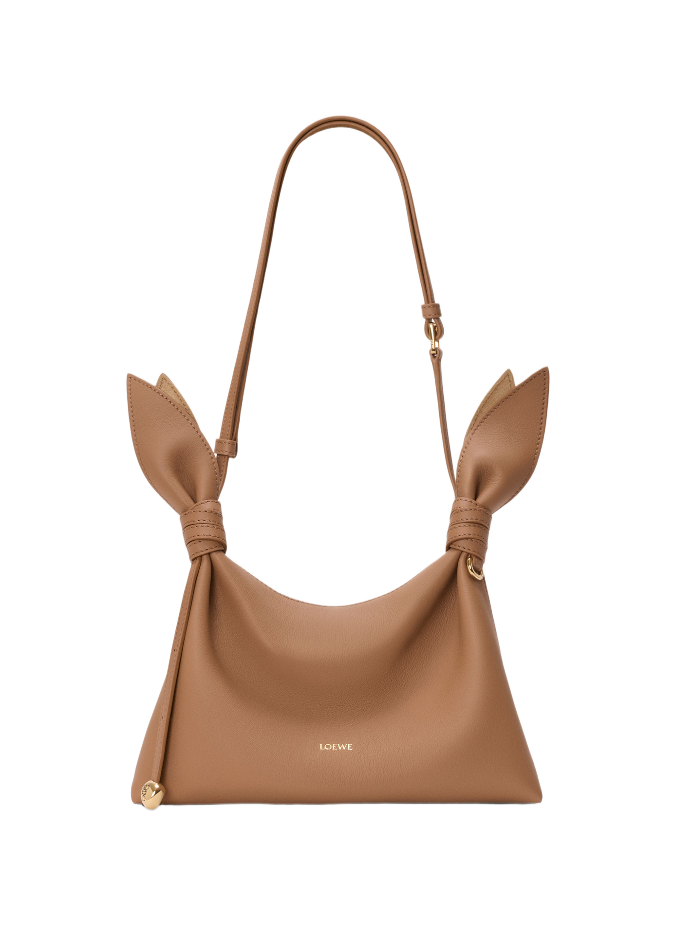 Scarf leather shoulder bag LOEWE Brown