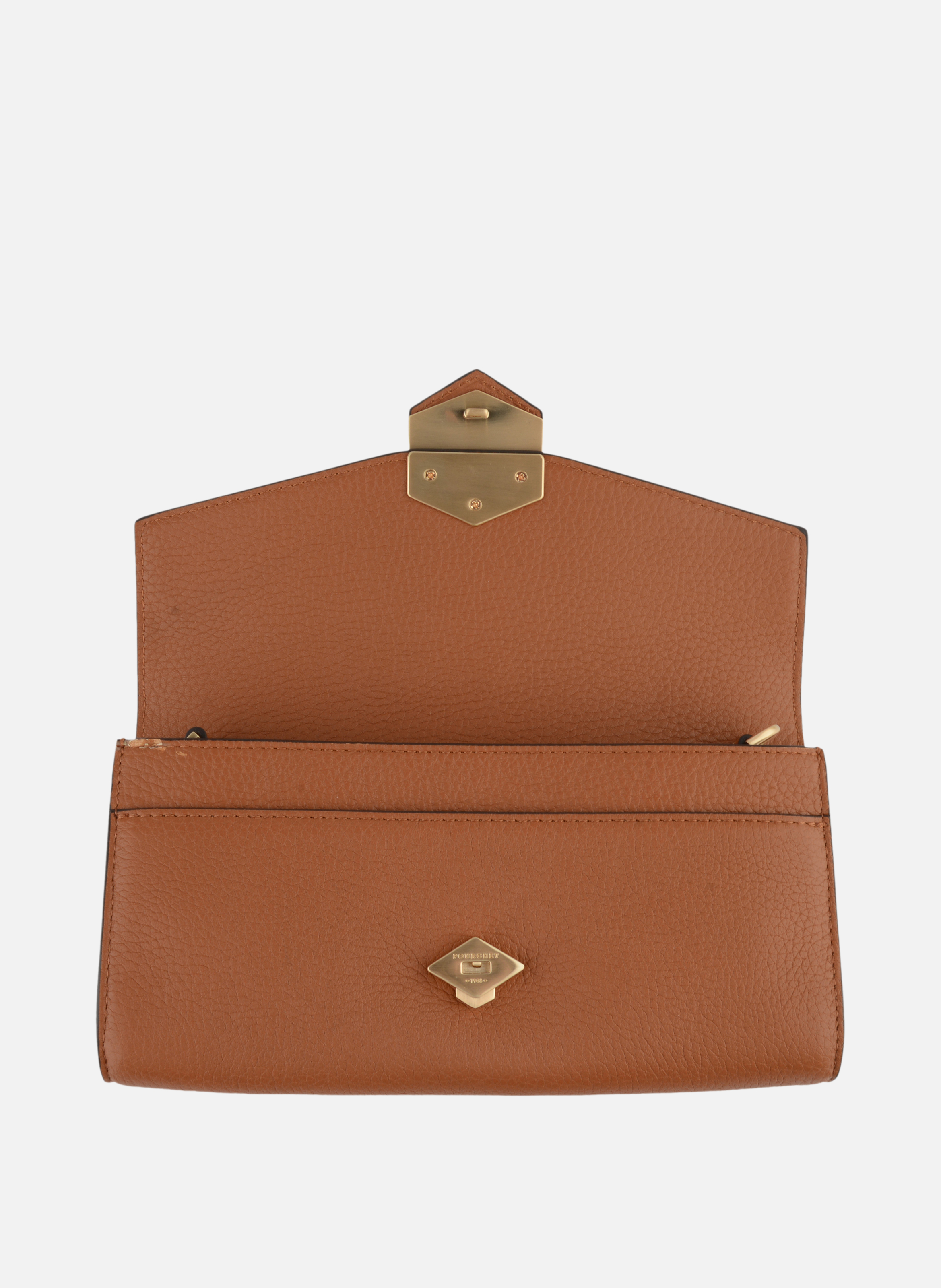 Sèvres | sac besace gm en cuir de vachette POURCHET Marron