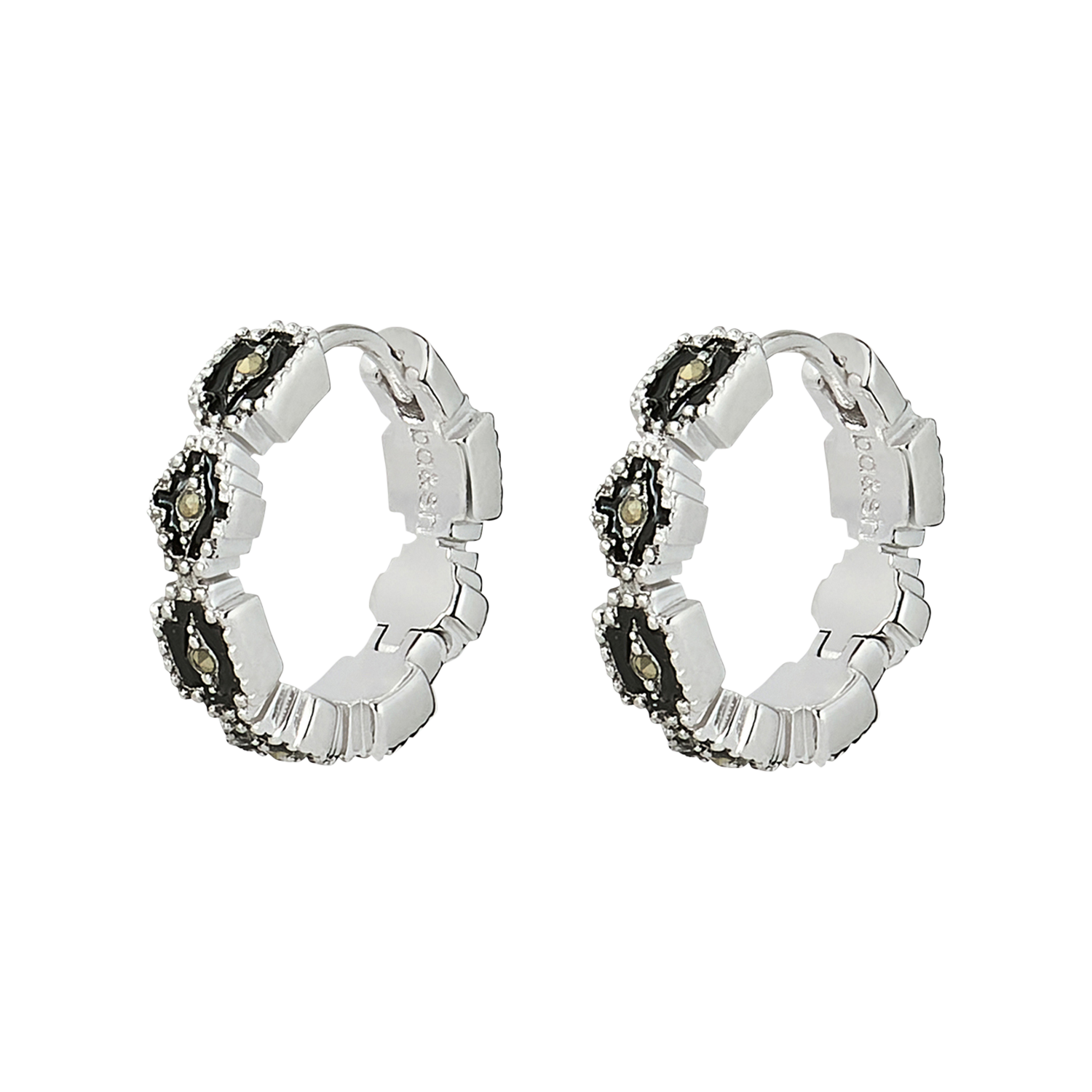 Boucles d'oreilles créoles jemma BA&SH Argent