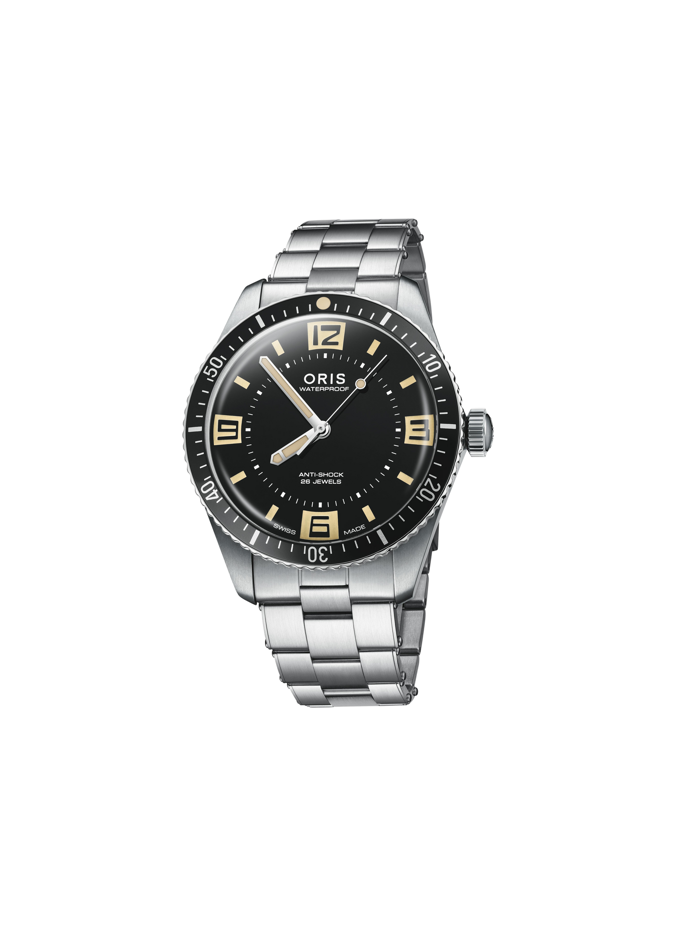 Montre automatique Oris Divers Sixty-Five 60th Anniversary Edition en acier inoxydable ORIS Noir