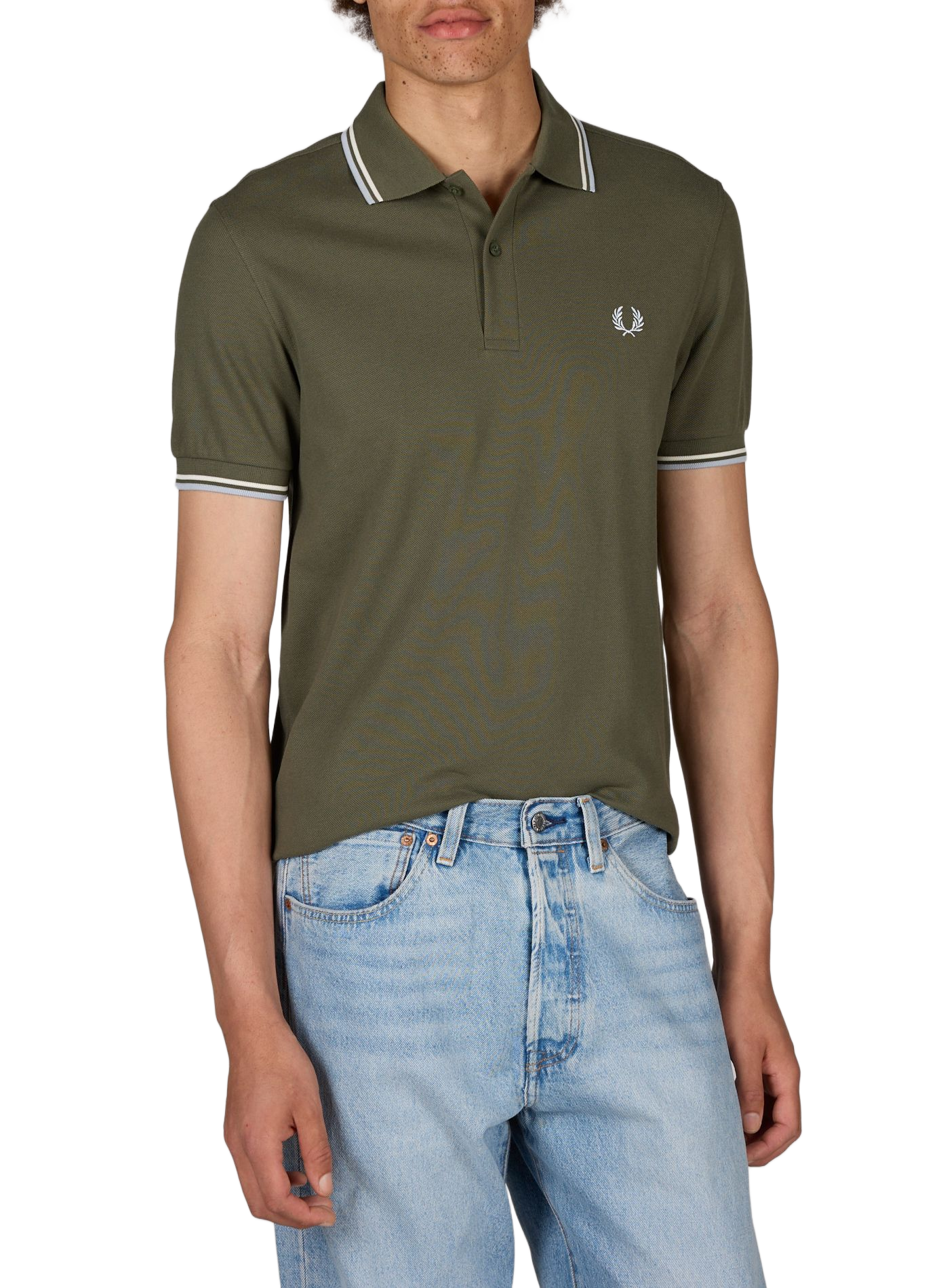 Piqué katoenen polo FRED PERRY Groen