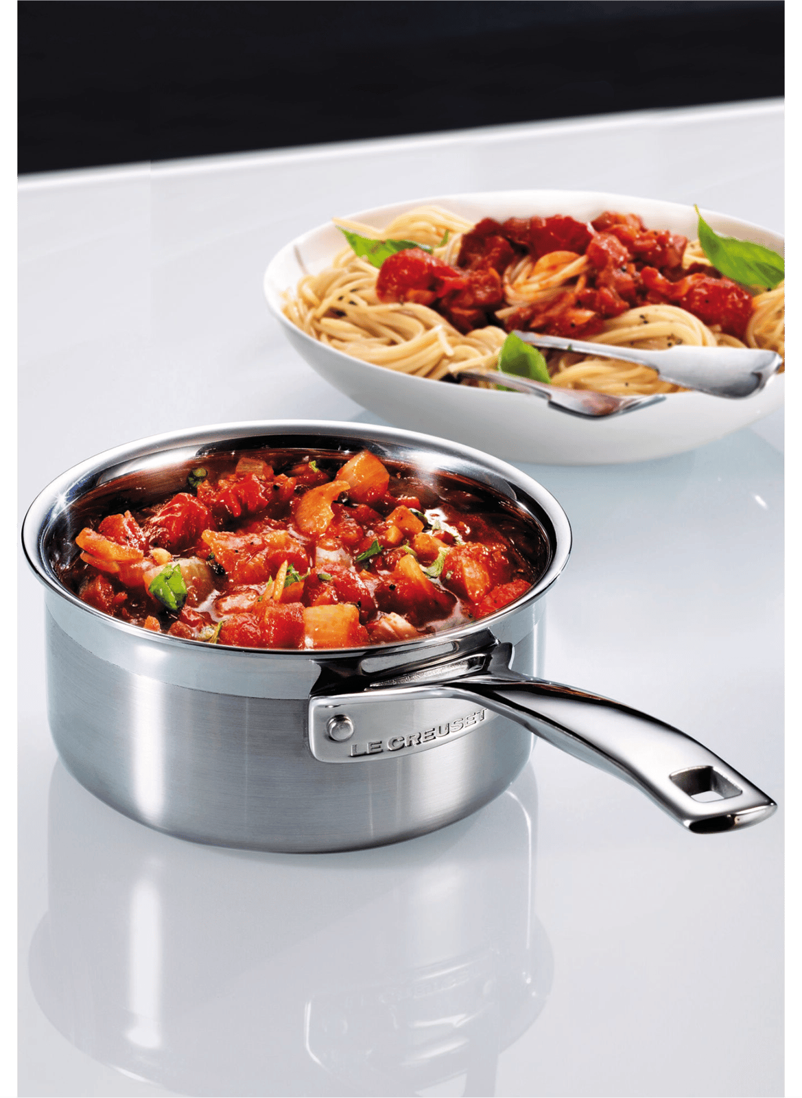 Kochtopf mit Edelstahldeckel LE CREUSET Silber